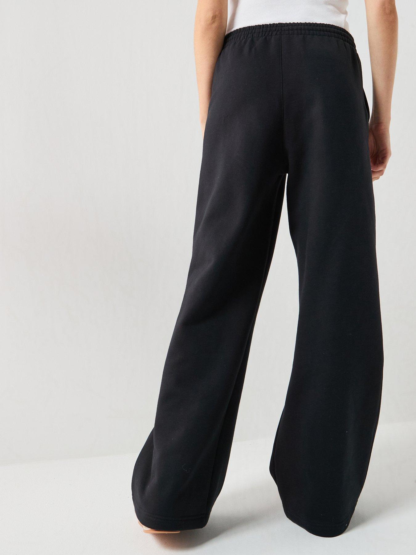 Image 2 of 6 of adidas Originals Womens Essentials Fleece Wide Leg Pant - Black