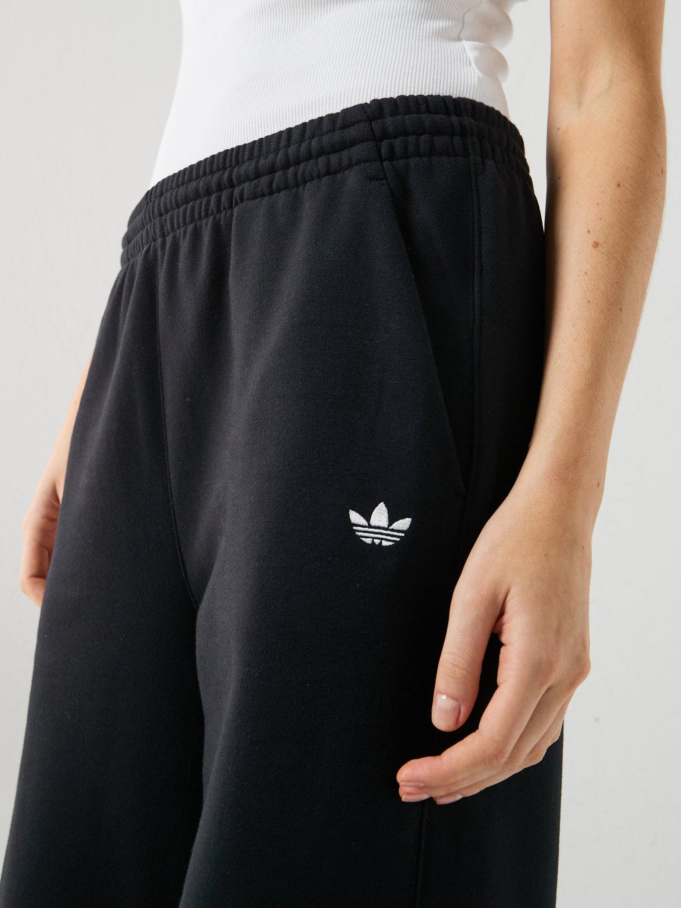 Image 5 of 6 of adidas Originals Womens Essentials Fleece Wide Leg Pant - Black