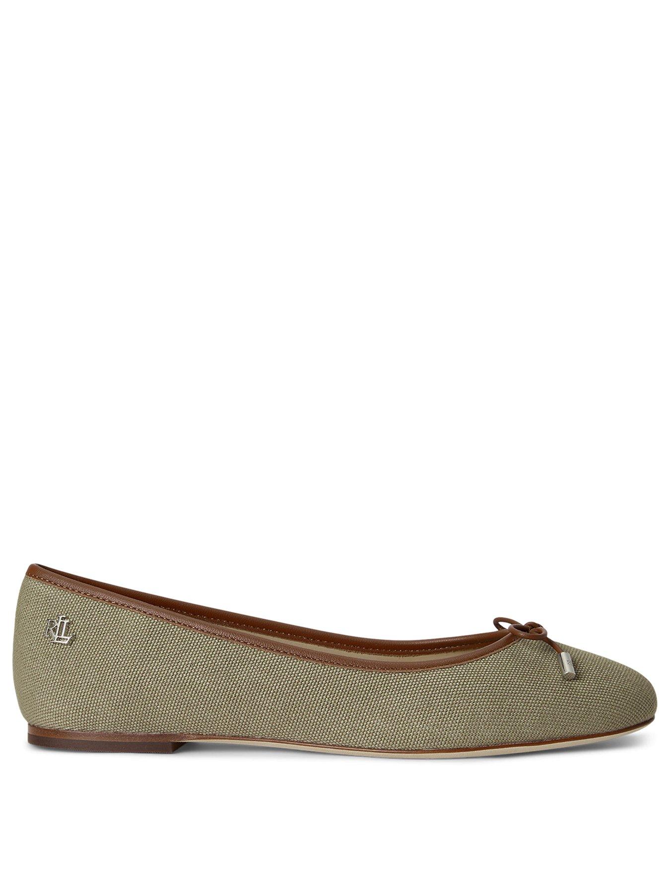 Image 2 of 4 of Lauren by Ralph Lauren Jayna Ballet Flats - Beige