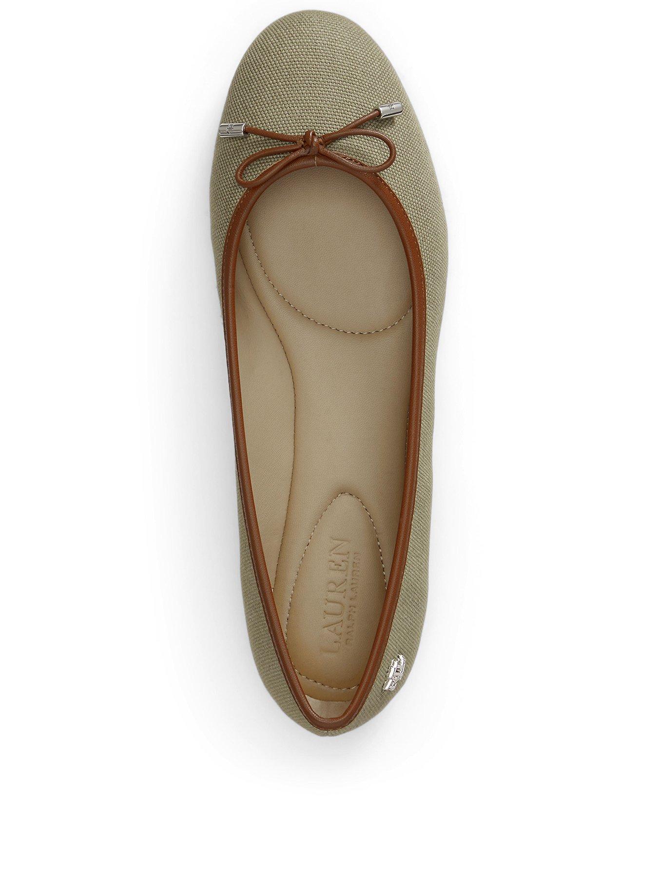 Image 3 of 4 of Lauren by Ralph Lauren Jayna Ballet Flats - Beige