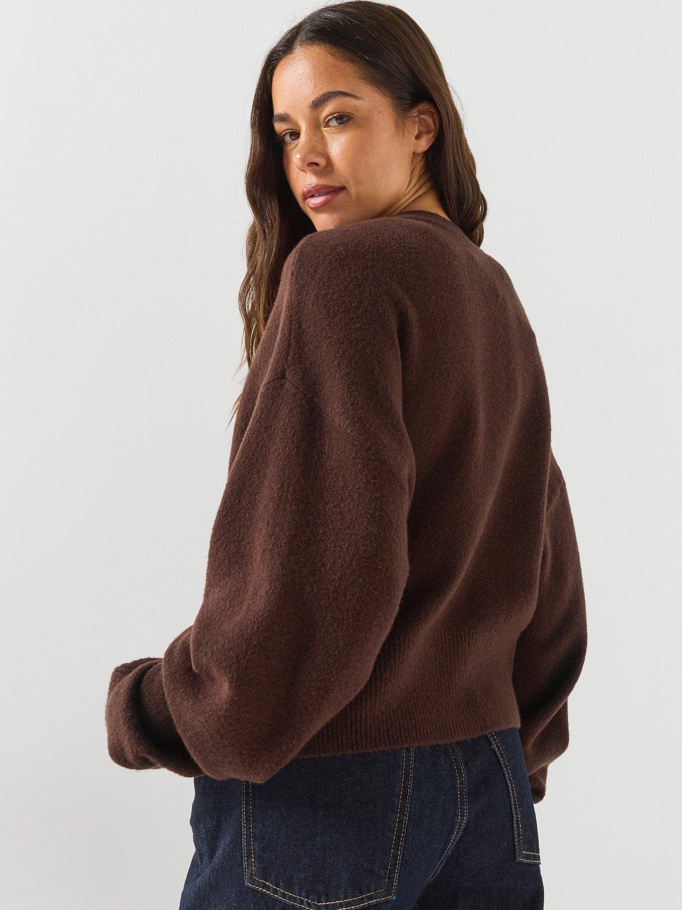 Image 2 of 6 of adidas Originals Womens Essentials Cardigan - Brown