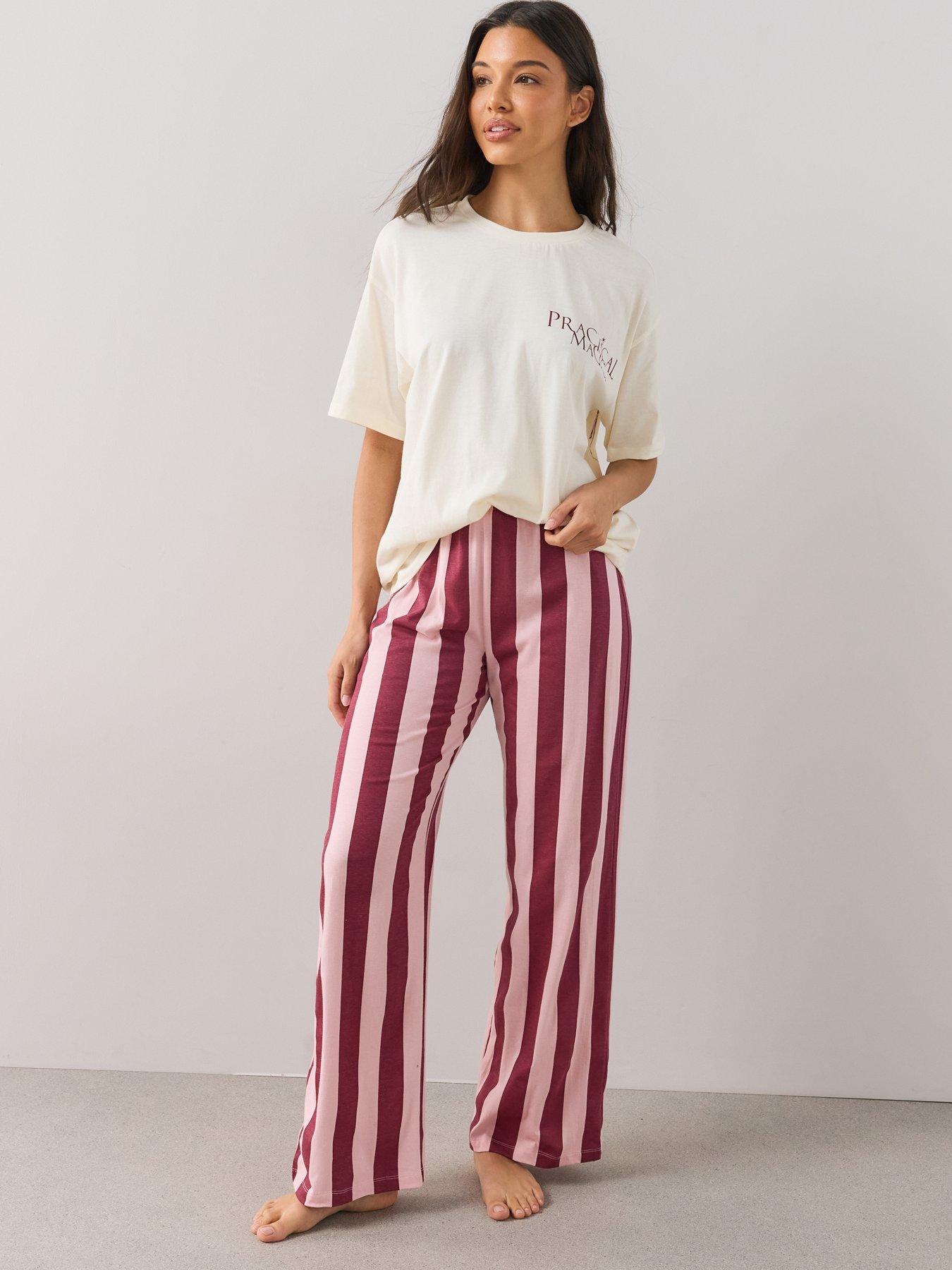 Image 3 of 7 of The Very Collection Practical Magic Pure Cotton Pyjama Set - Pink