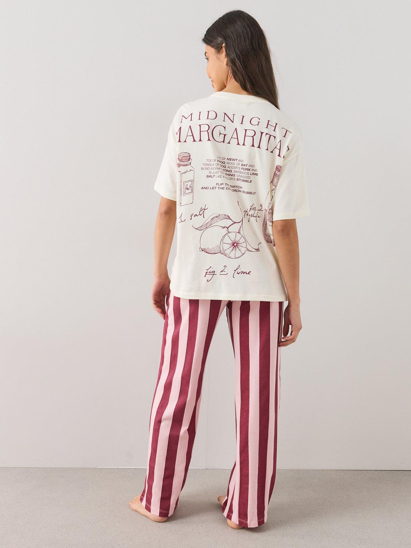 Image 6 of 7 of The Very Collection Practical Magic Pure Cotton Pyjama Set - Pink