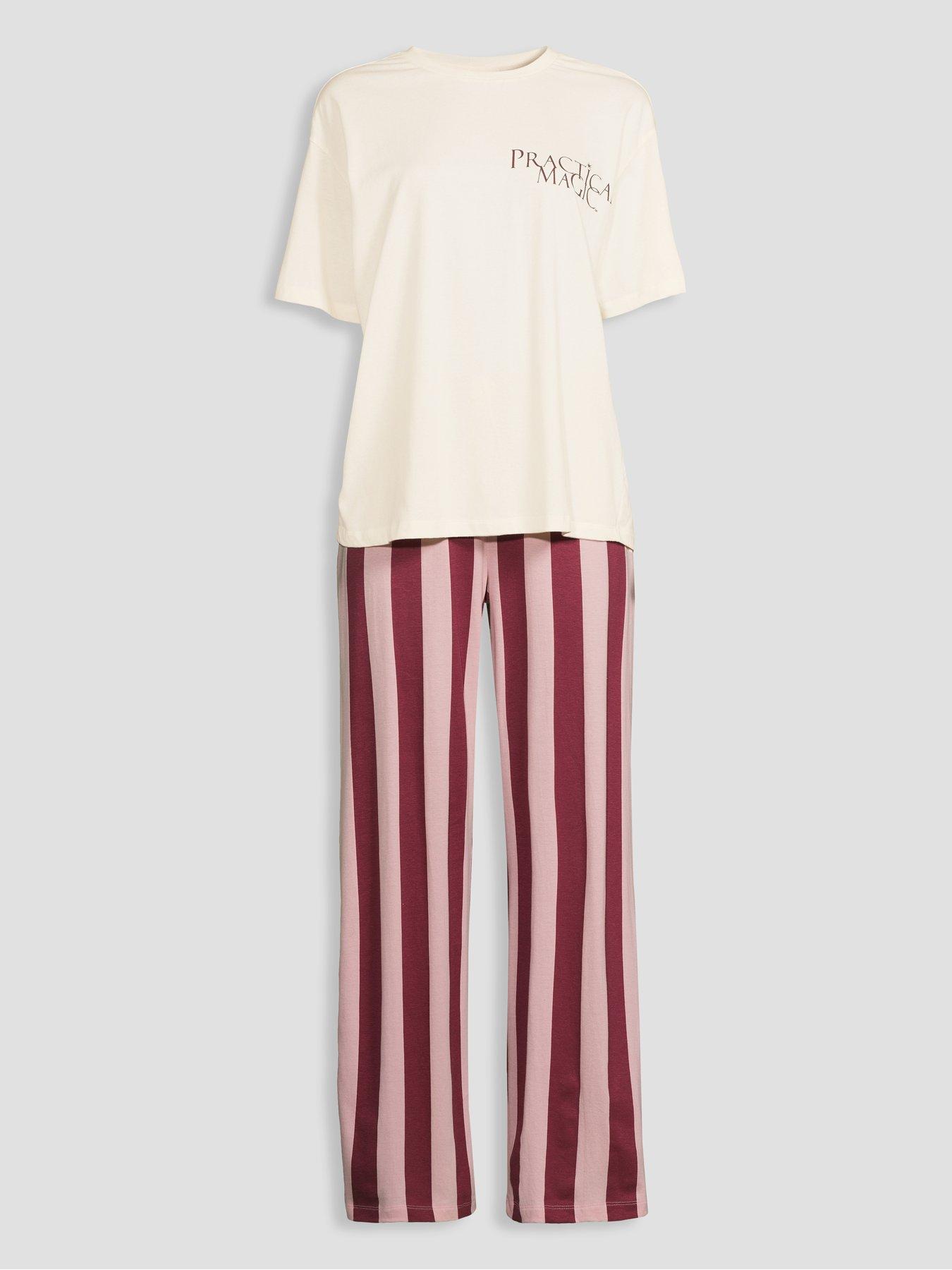 Image 7 of 7 of The Very Collection Practical Magic Pure Cotton Pyjama Set - Pink