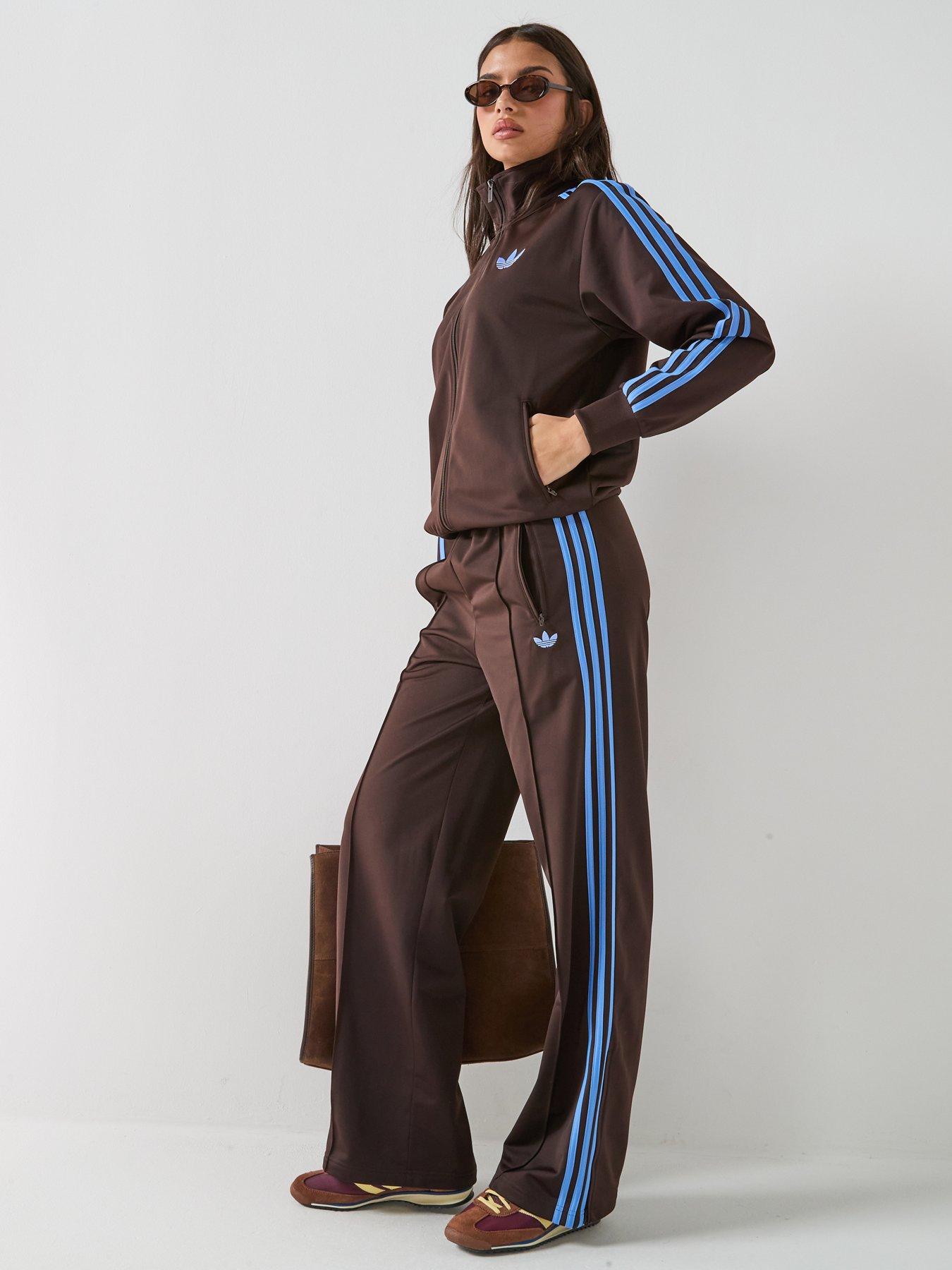 Image 6 of 6 of adidas Originals Womens Firebird Loose Track Pants - Brown