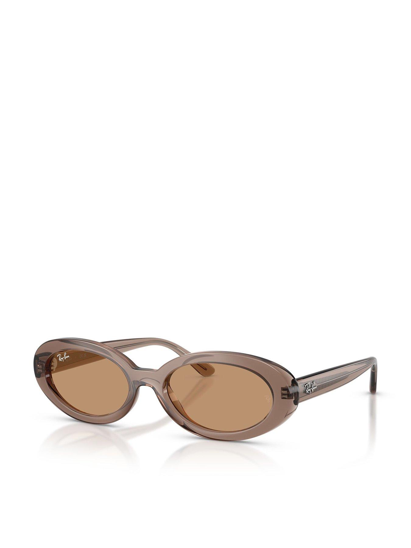 Image 1 of 5 of Ray-Ban Oval Thick Frame Sunglasses - 0Rb2223 - Brown