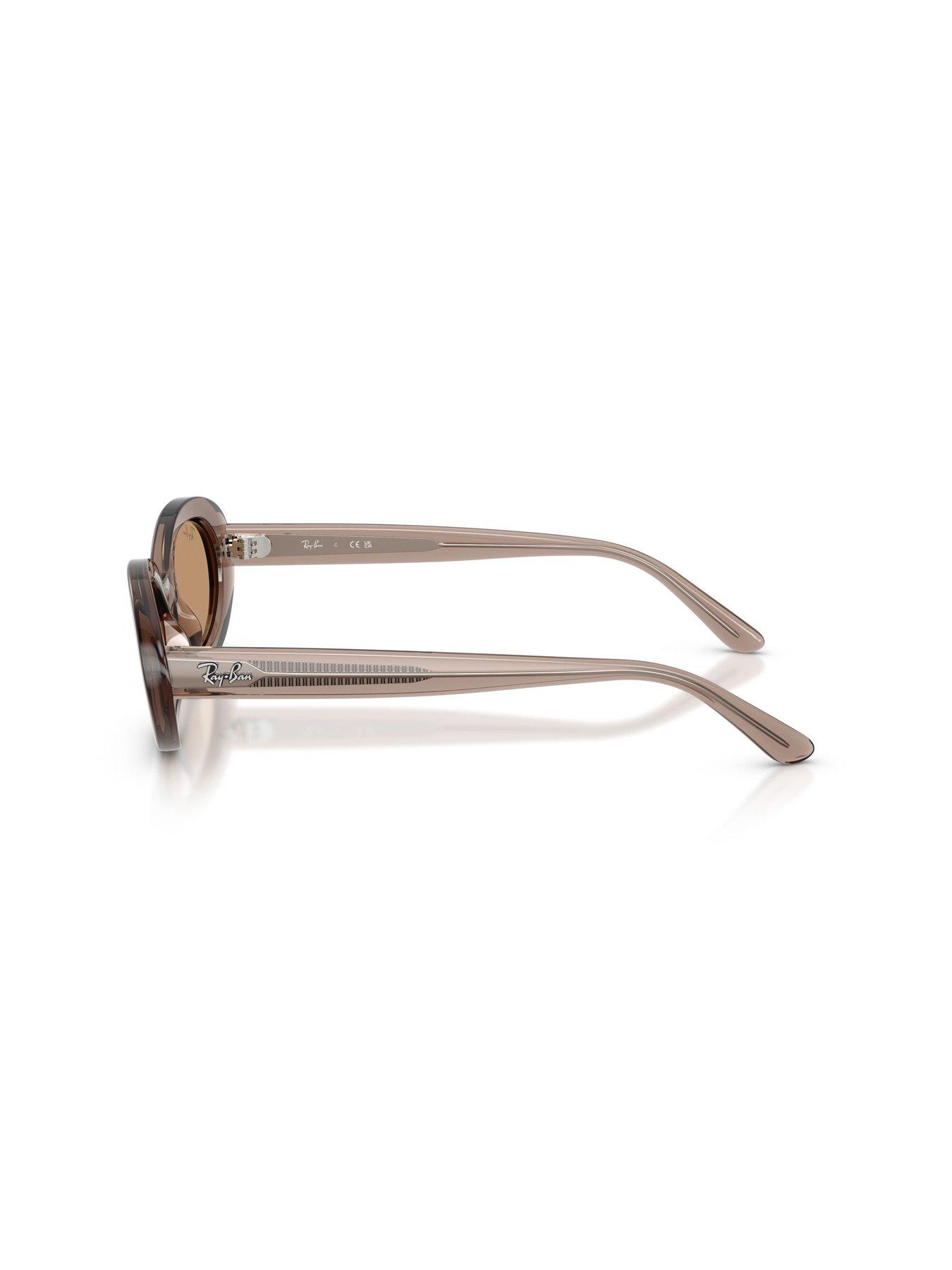 Image 2 of 5 of Ray-Ban Oval Thick Frame Sunglasses - 0Rb2223 - Brown