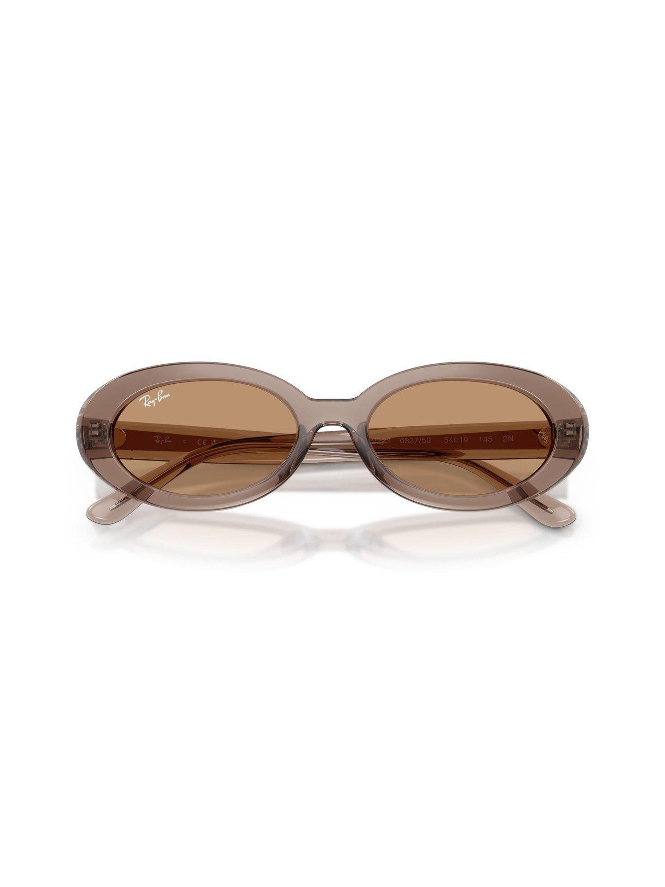 Image 4 of 5 of Ray-Ban Oval Thick Frame Sunglasses - 0Rb2223 - Brown