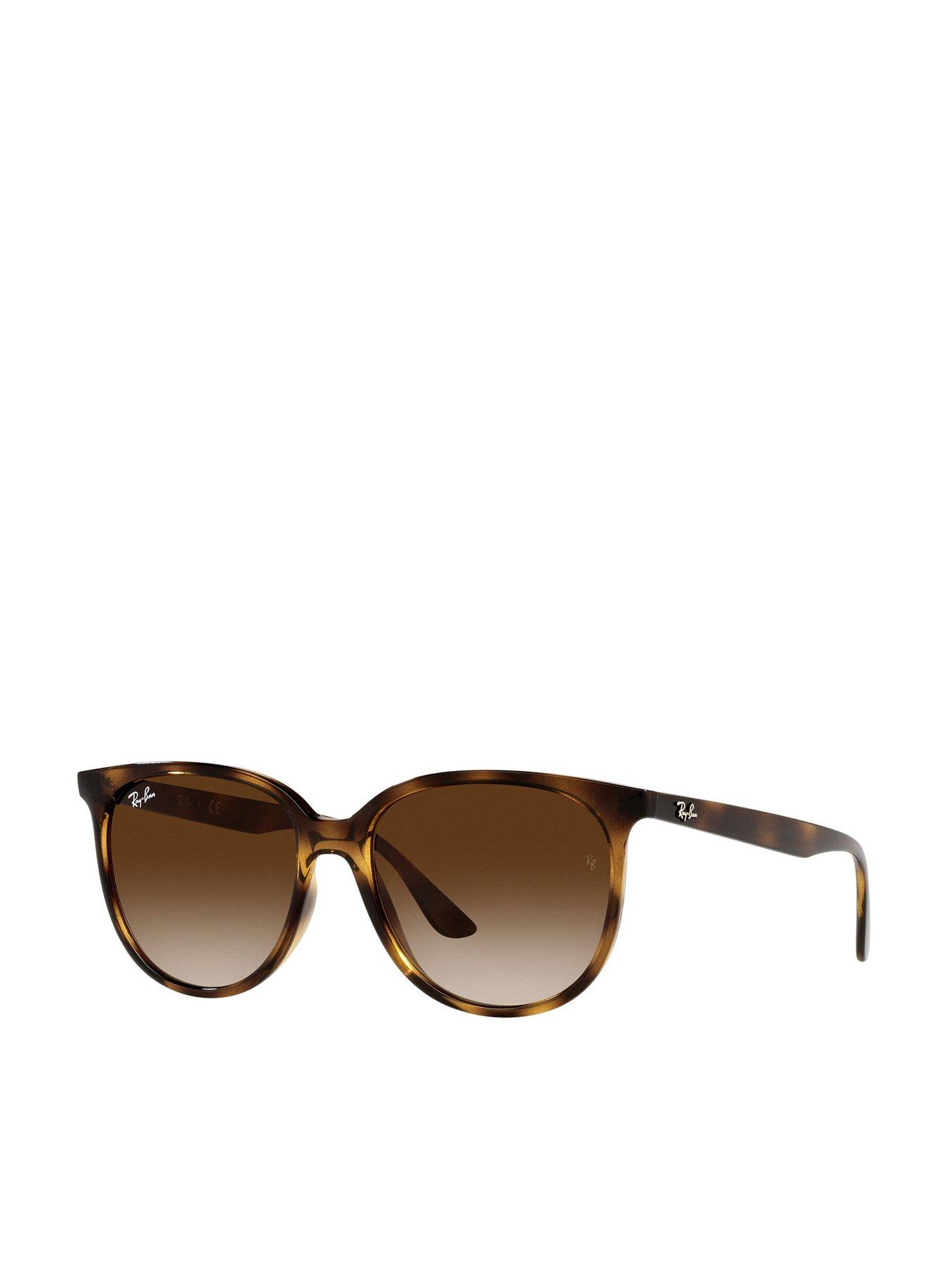 Ray-Ban 0rb4378 Square Sunglasses Havana Frame With Gradient Brown Lens
