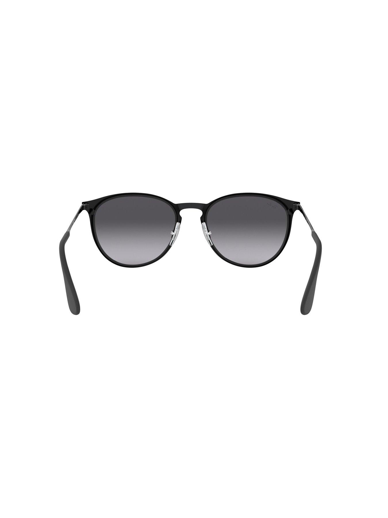Image 3 of 5 of Ray-Ban Erika Metal Phantos Sunglasses Black Frame With Light Grey Gradient Dark Grey Lens