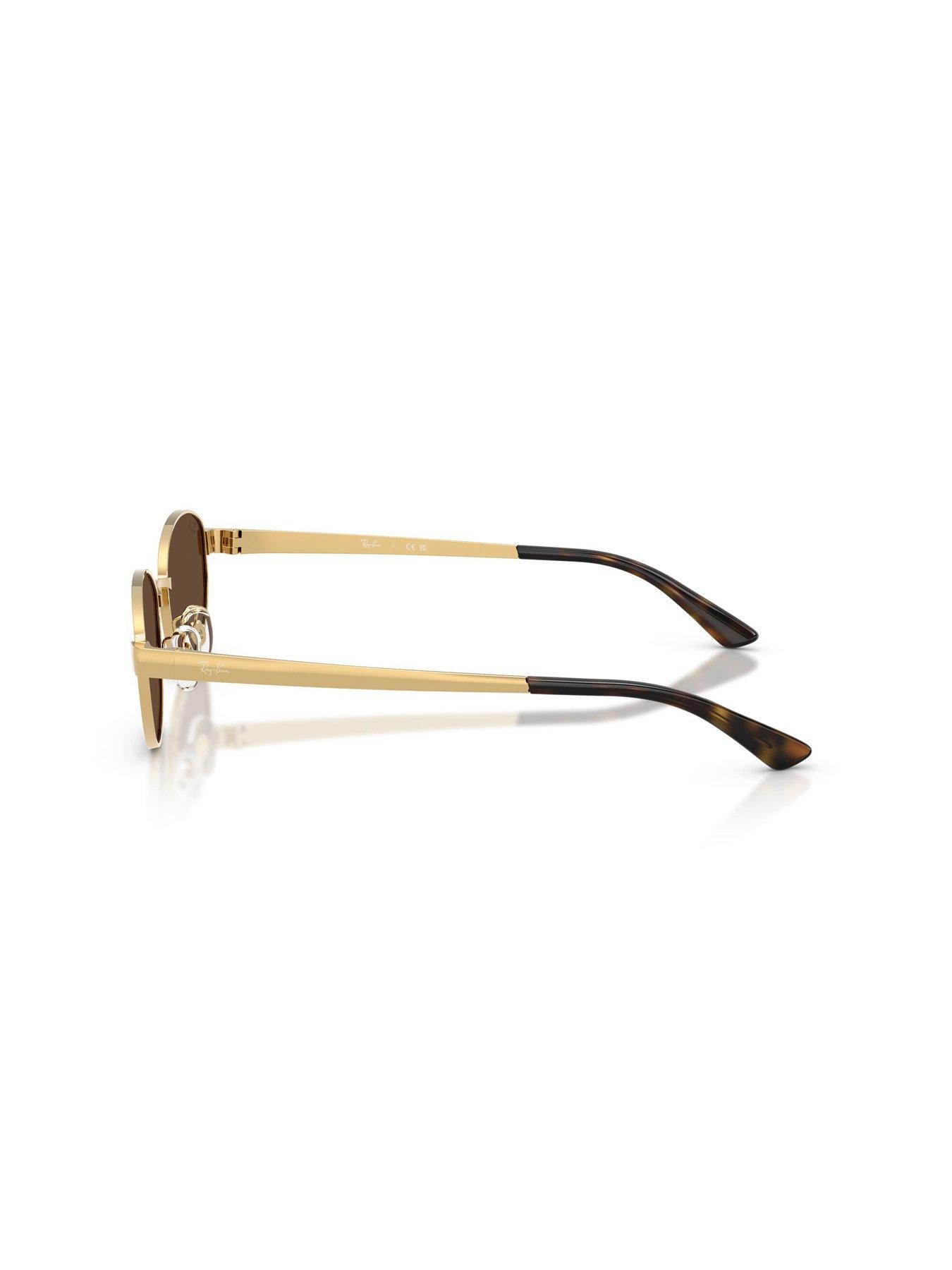 Image 2 of 5 of Ray-Ban Round Sunglasses With Arms 0Rb3774D - Polished Arista Gold