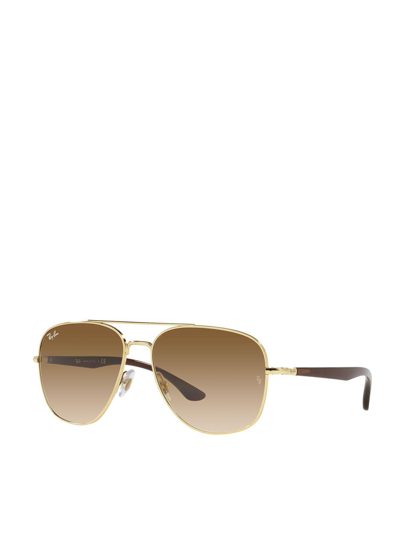 Ray-Ban Oversized Aviator Sunglasses - 0Rb3683 - Gold