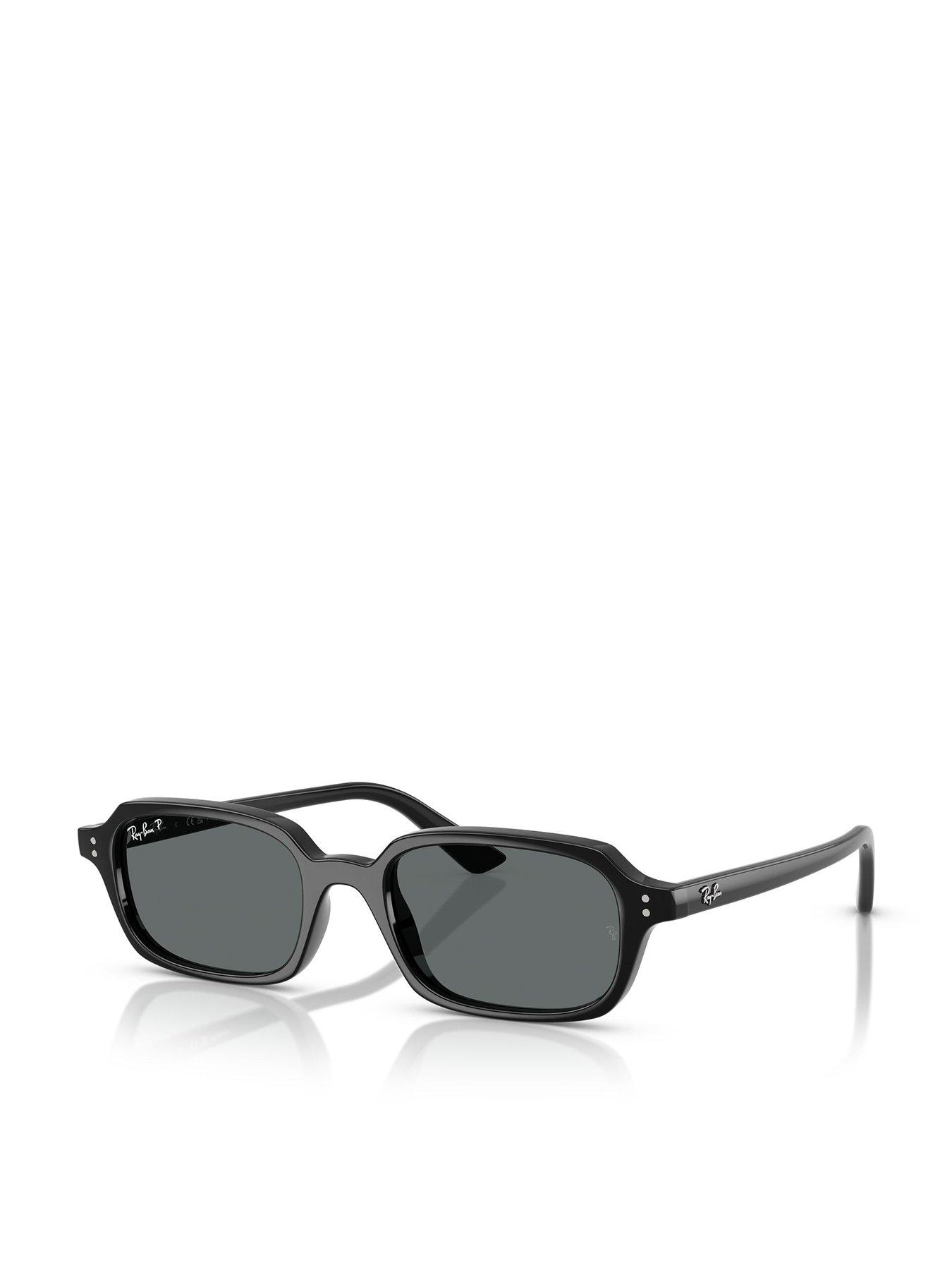 Ray-Ban Zuri Pillow Sunglasses Black Frame With Dark Grey Polar Lens