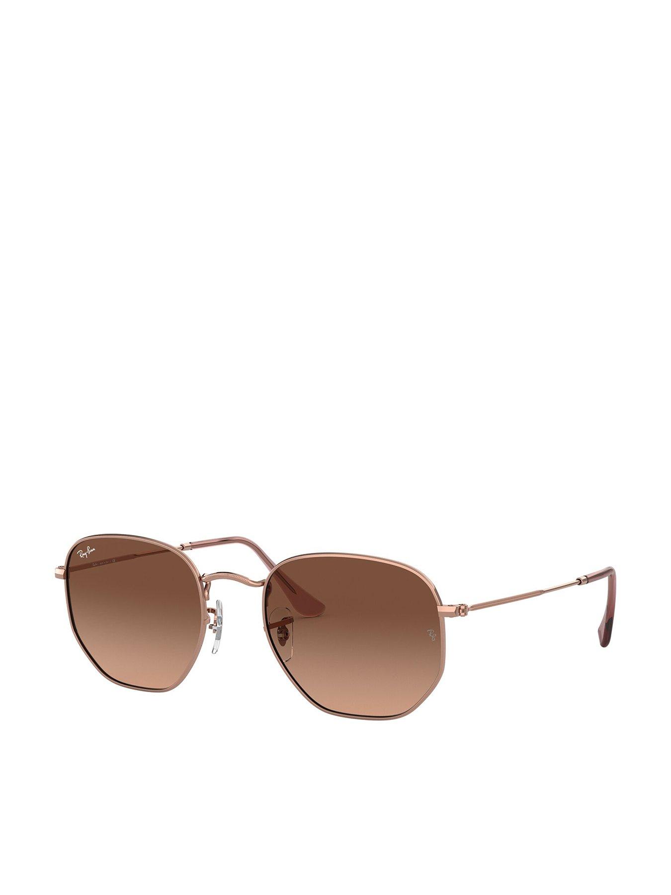Ray-Ban Round Asymetric Sunglasses, Brown- 0rb3548n