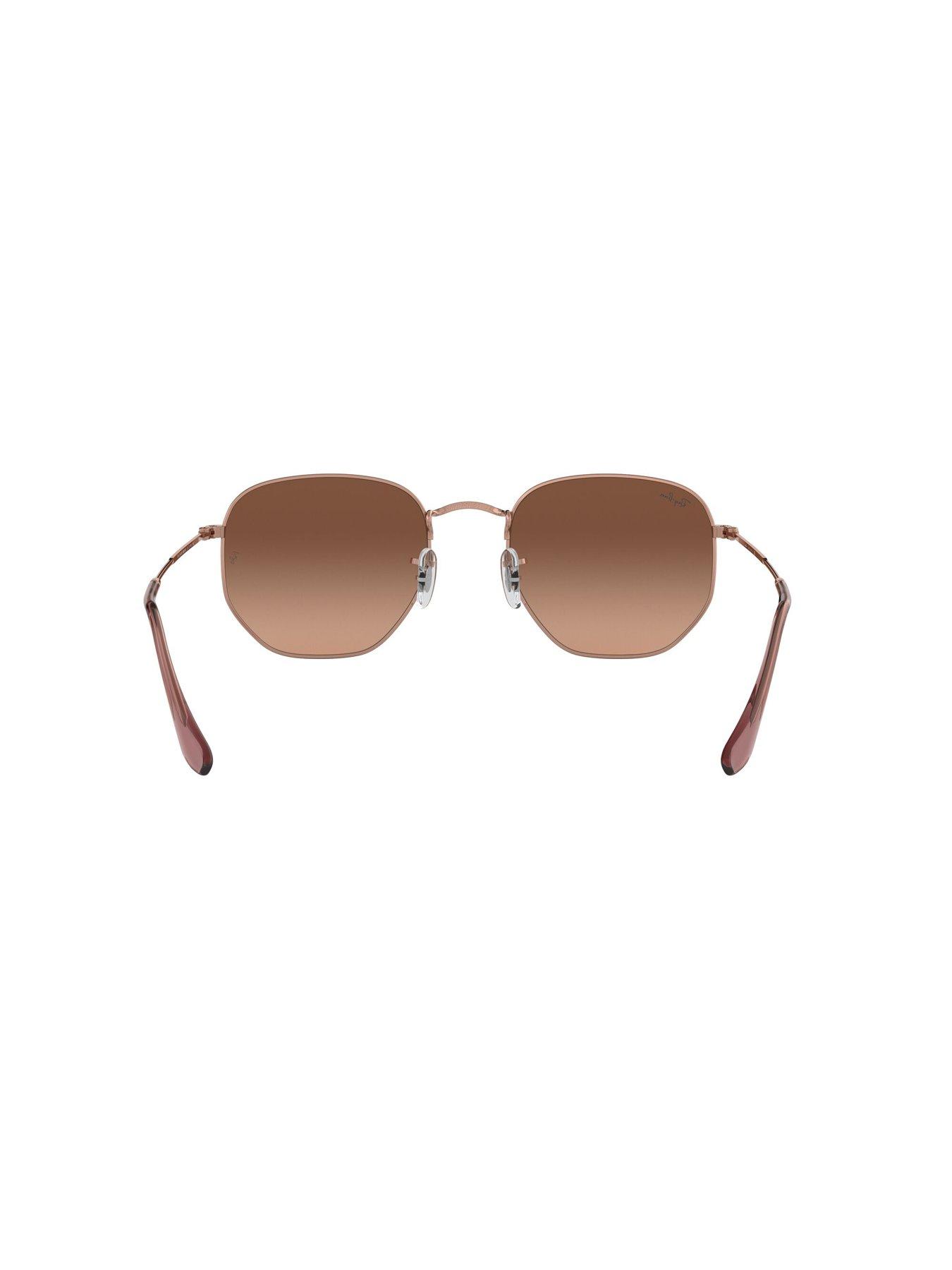 Image 4 of 4 of Ray-Ban Round Asymetric Sunglasses, Brown- 0rb3548n