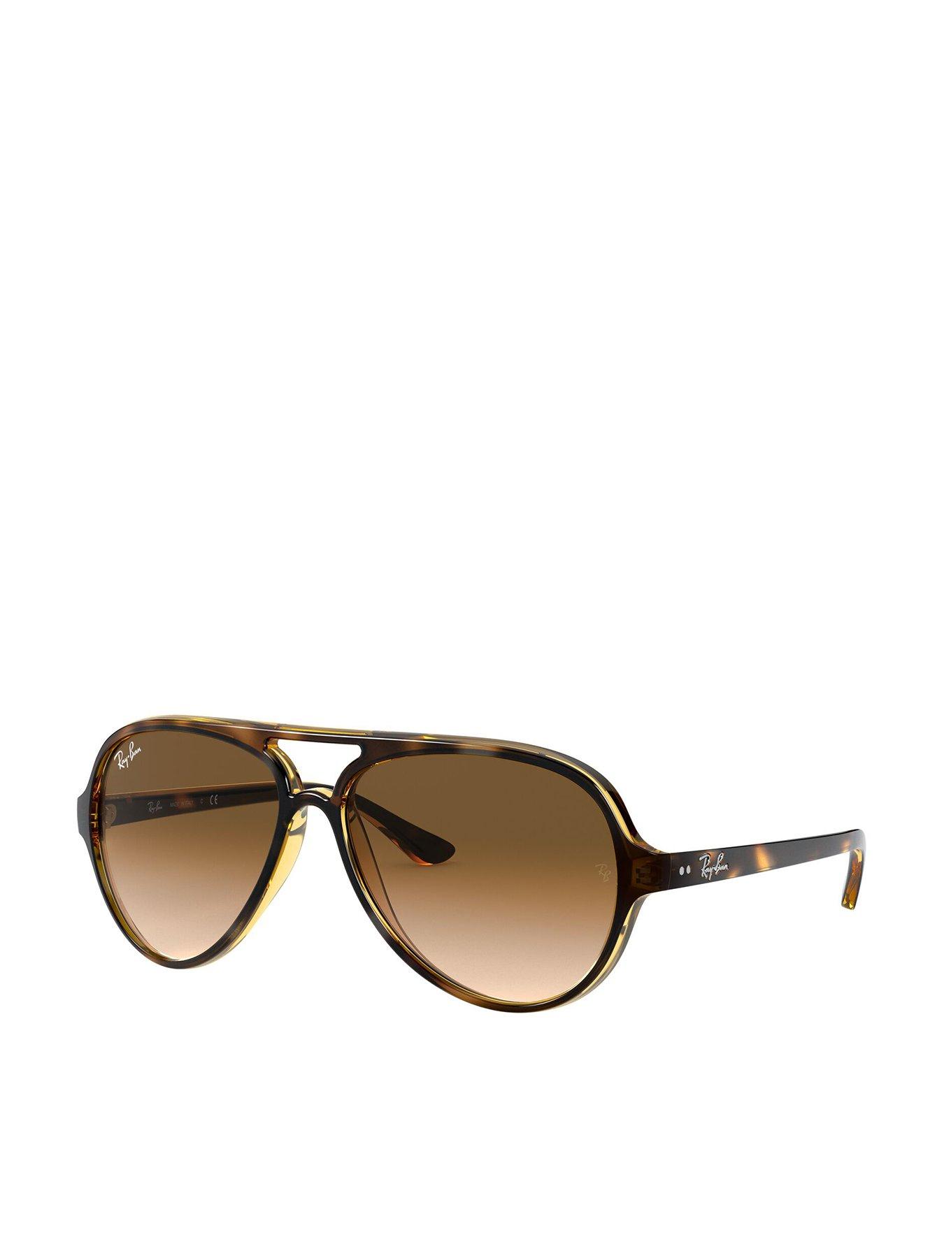 Ray-Ban Aviator Sunglasses, Brown Havana- 0rb4125