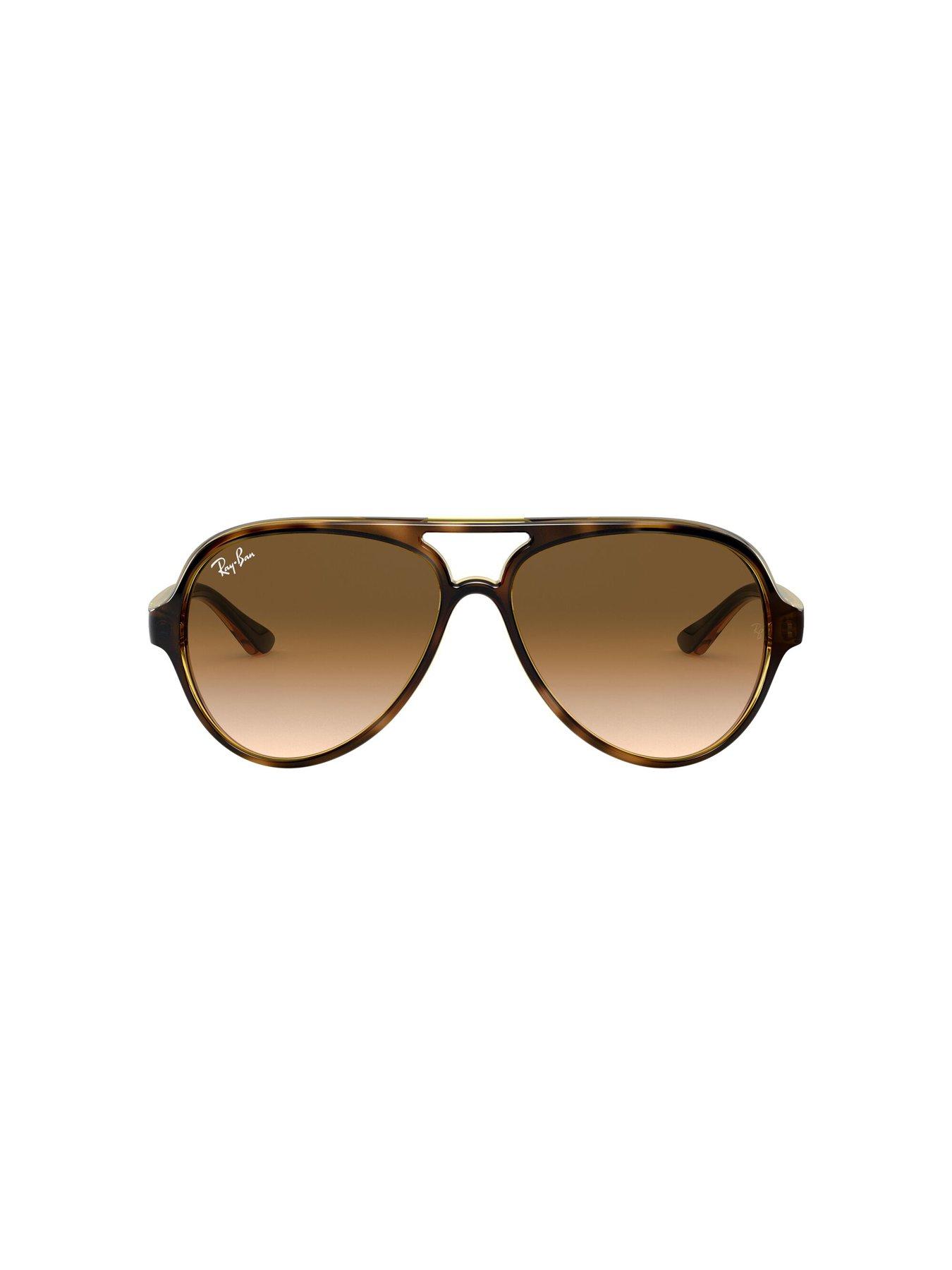 Image 3 of 5 of Ray-Ban Aviator Sunglasses, Brown Havana- 0rb4125