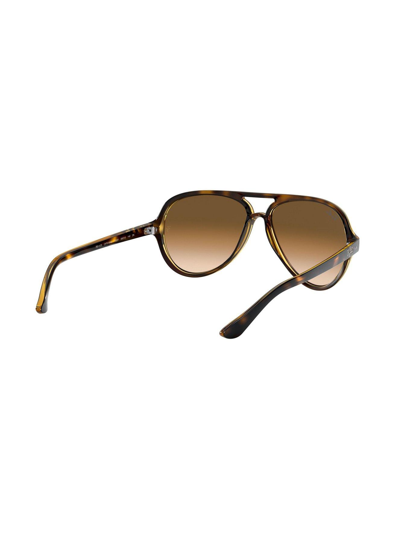 Image 5 of 5 of Ray-Ban Aviator Sunglasses, Brown Havana- 0rb4125