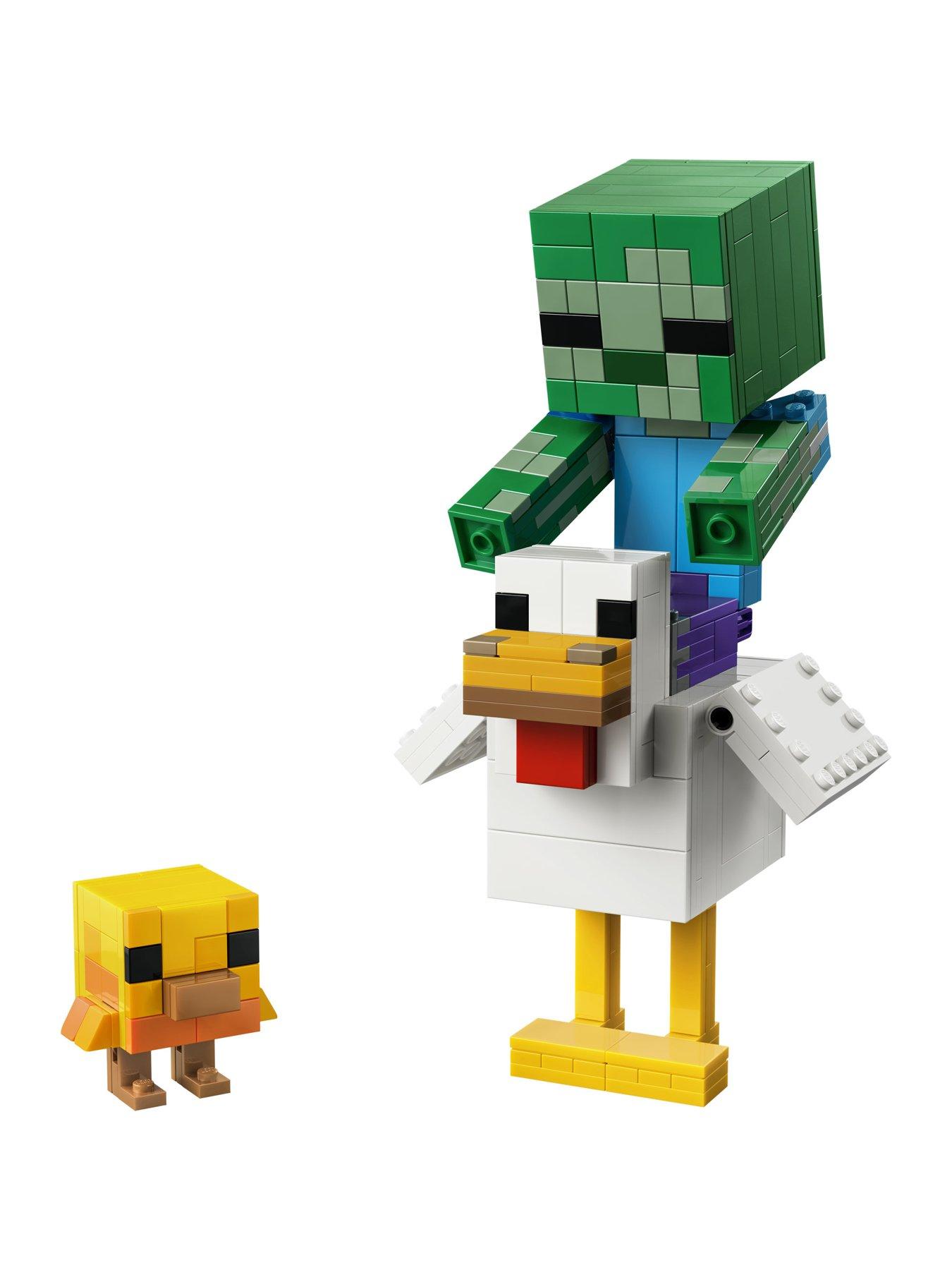 Image 2 of 5 of LEGO Minecraft Chicken Jockey Building Toy Decor 21582