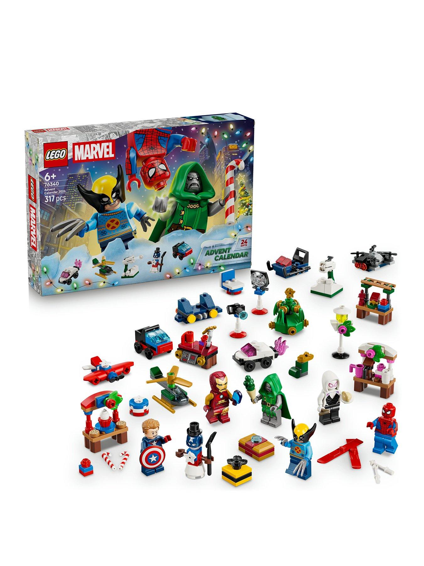 Image 1 of 7 of LEGO Super Heroes Advent Calendar 2026 Christmas Gift 76340