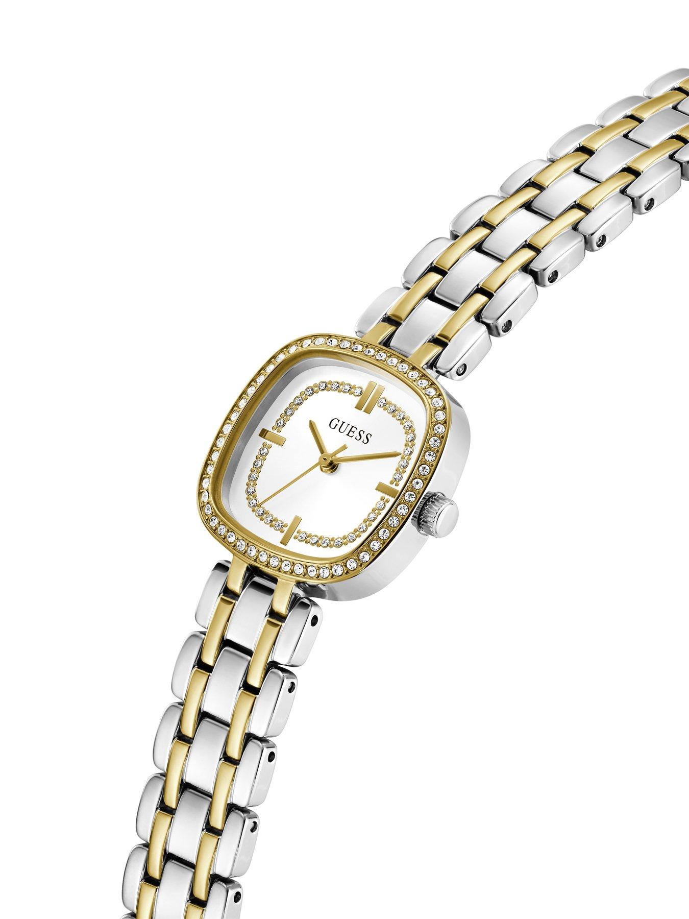 Image 5 of 5 of Guess Hazel Two Tone Watch With Crystals