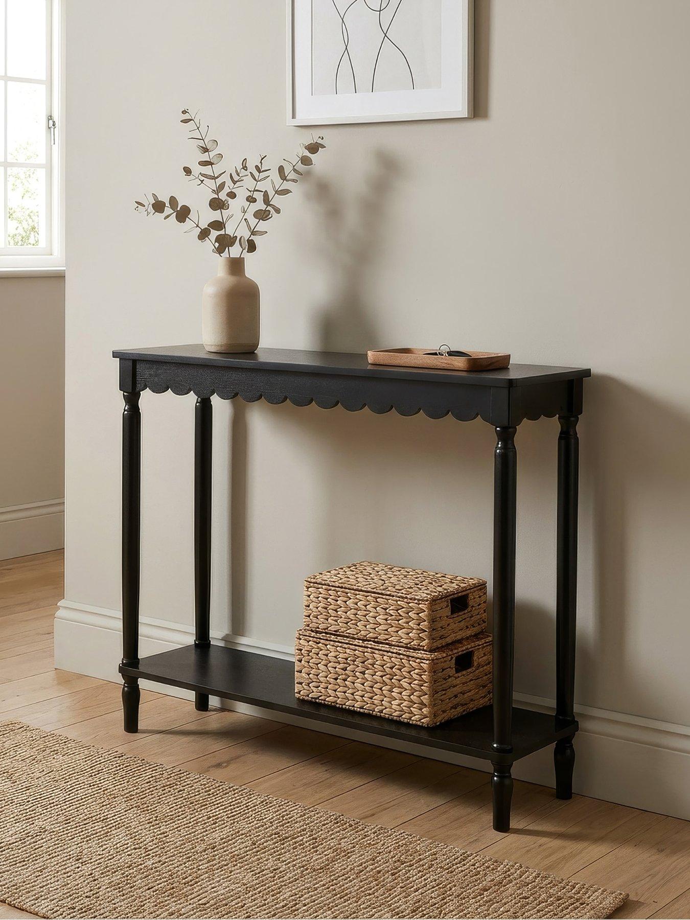 Image 1 of 3 of Scottish Everlastings Fauna Console Table - Black