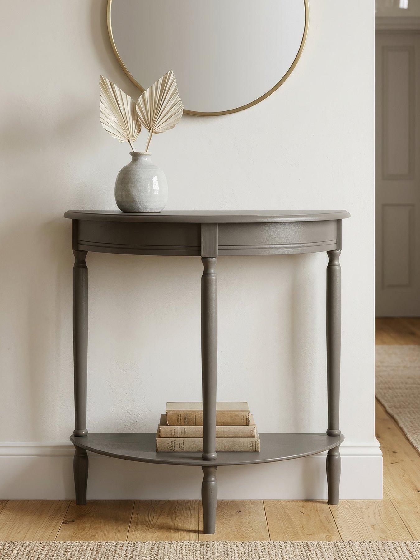 Scottish Everlastings Averie Half Moon Console Table