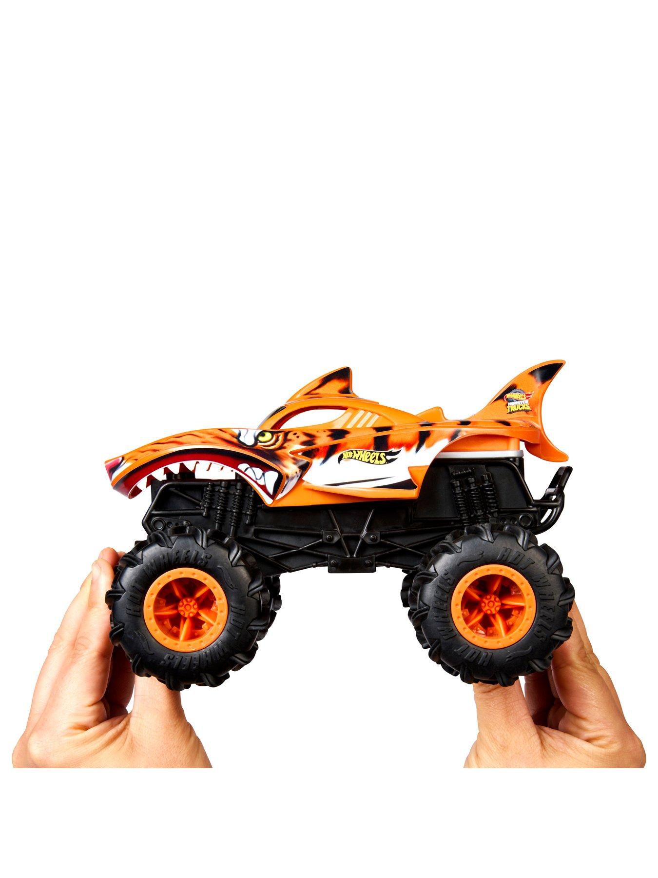 Image 2 of 5 of Hot Wheels RC Tiger Shark Monster Truck with Terrain Action Tires &amp; Shark Tooth Chomp Action