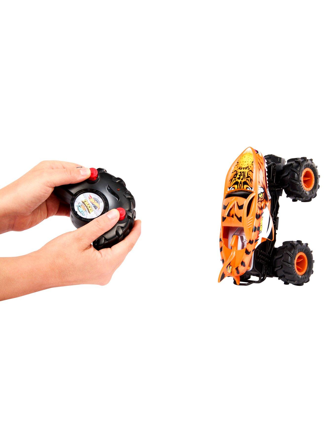 Image 4 of 5 of Hot Wheels RC Tiger Shark Monster Truck with Terrain Action Tires &amp; Shark Tooth Chomp Action