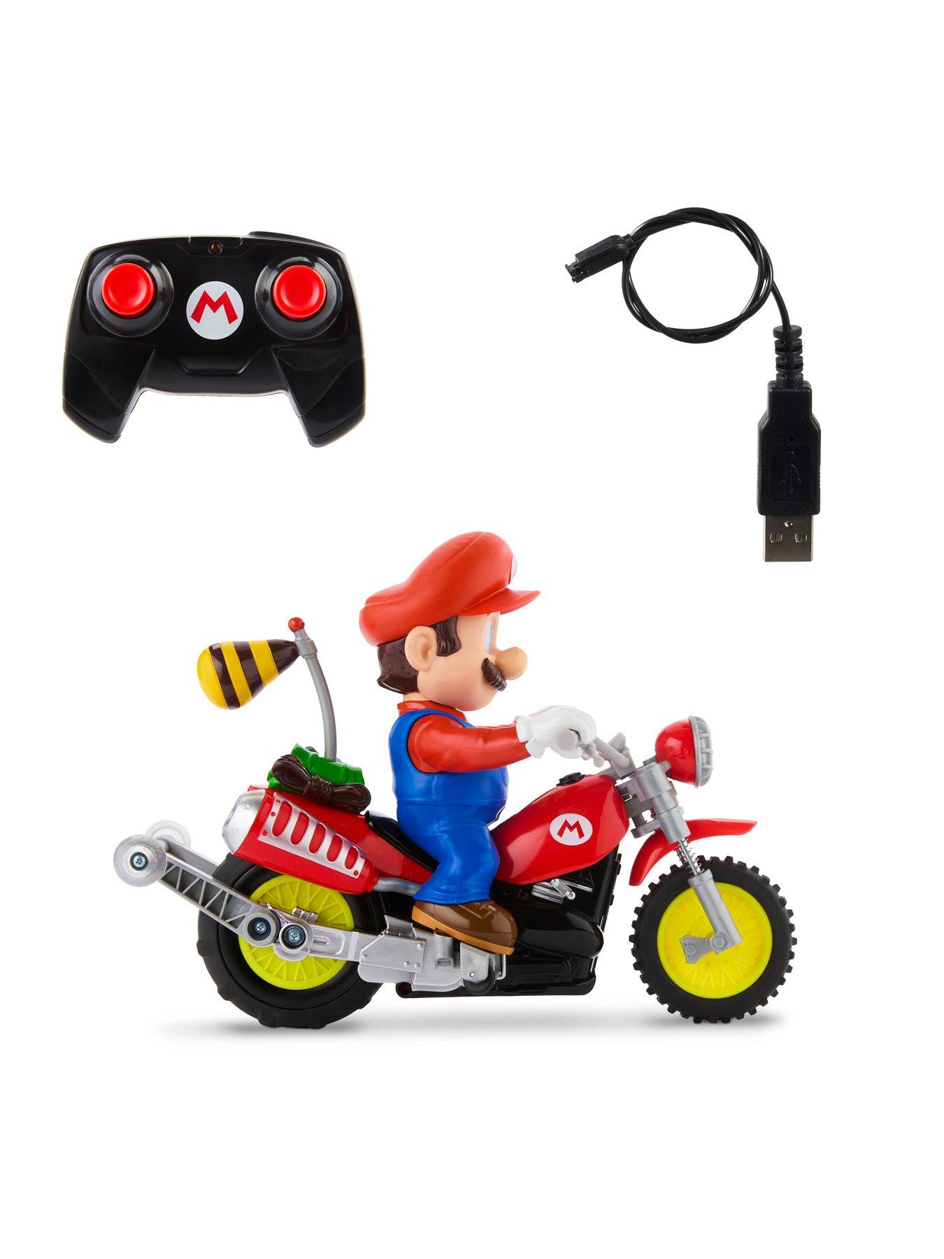 Image 2 of 7 of Hot Wheels Mario Wheelie Motocross RC Motorcycle with Wheelie Action &amp; Remote Control