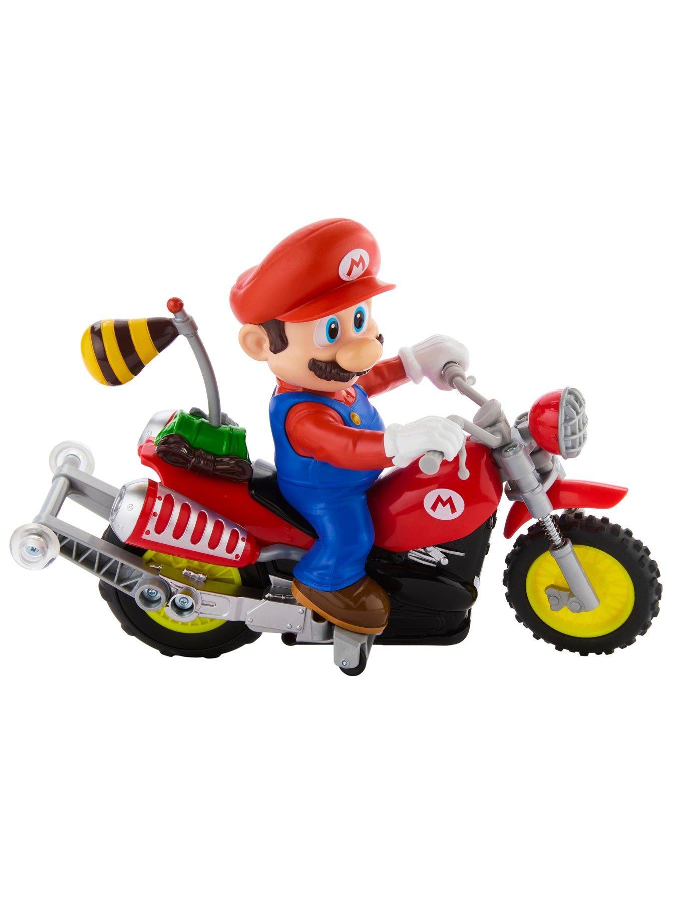 Image 3 of 7 of Hot Wheels Mario Wheelie Motocross RC Motorcycle with Wheelie Action &amp; Remote Control