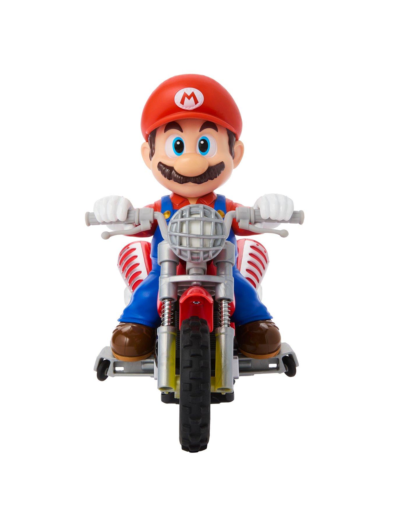 Image 4 of 7 of Hot Wheels Mario Wheelie Motocross RC Motorcycle with Wheelie Action &amp; Remote Control