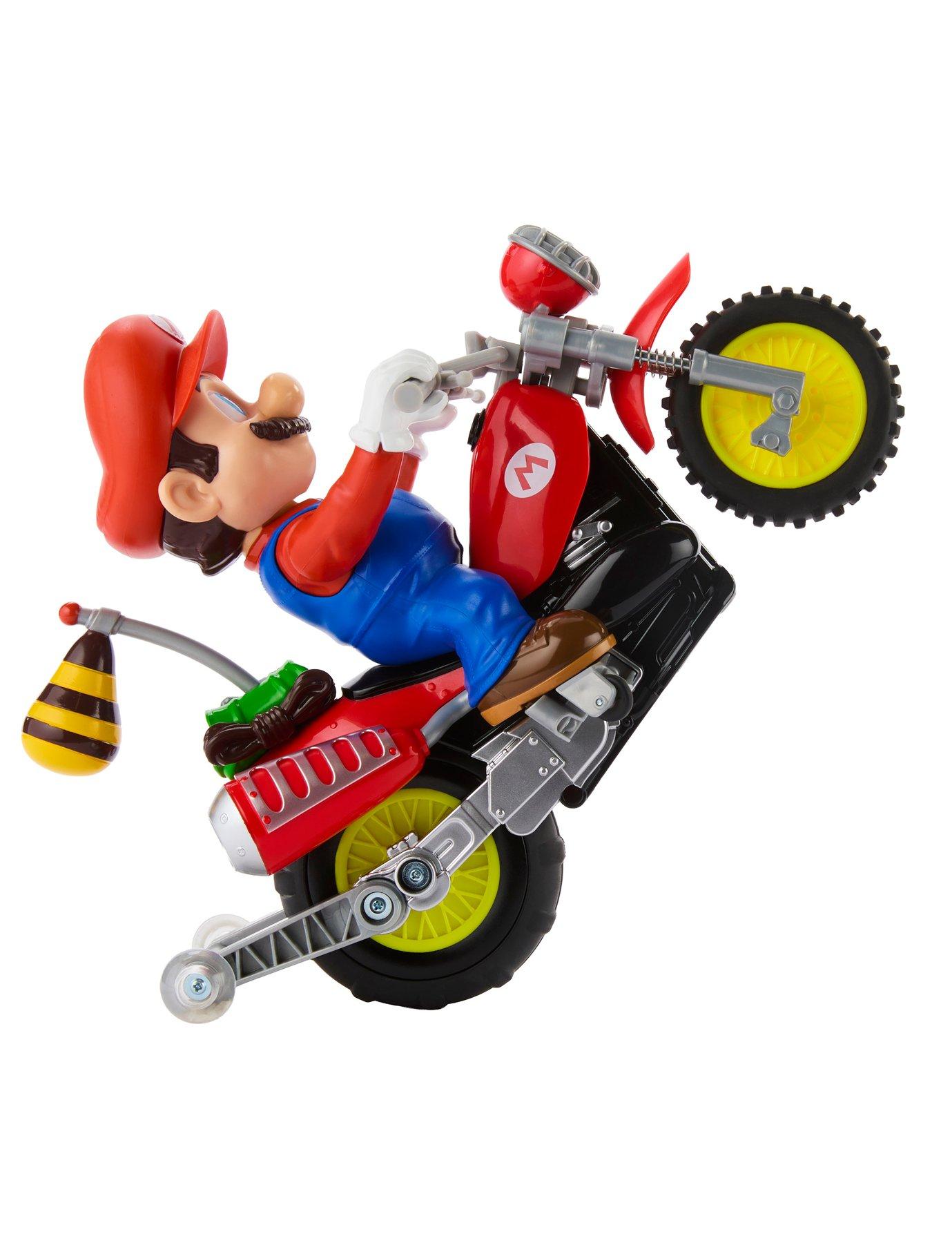 Image 7 of 7 of Hot Wheels Mario Wheelie Motocross RC Motorcycle with Wheelie Action &amp; Remote Control