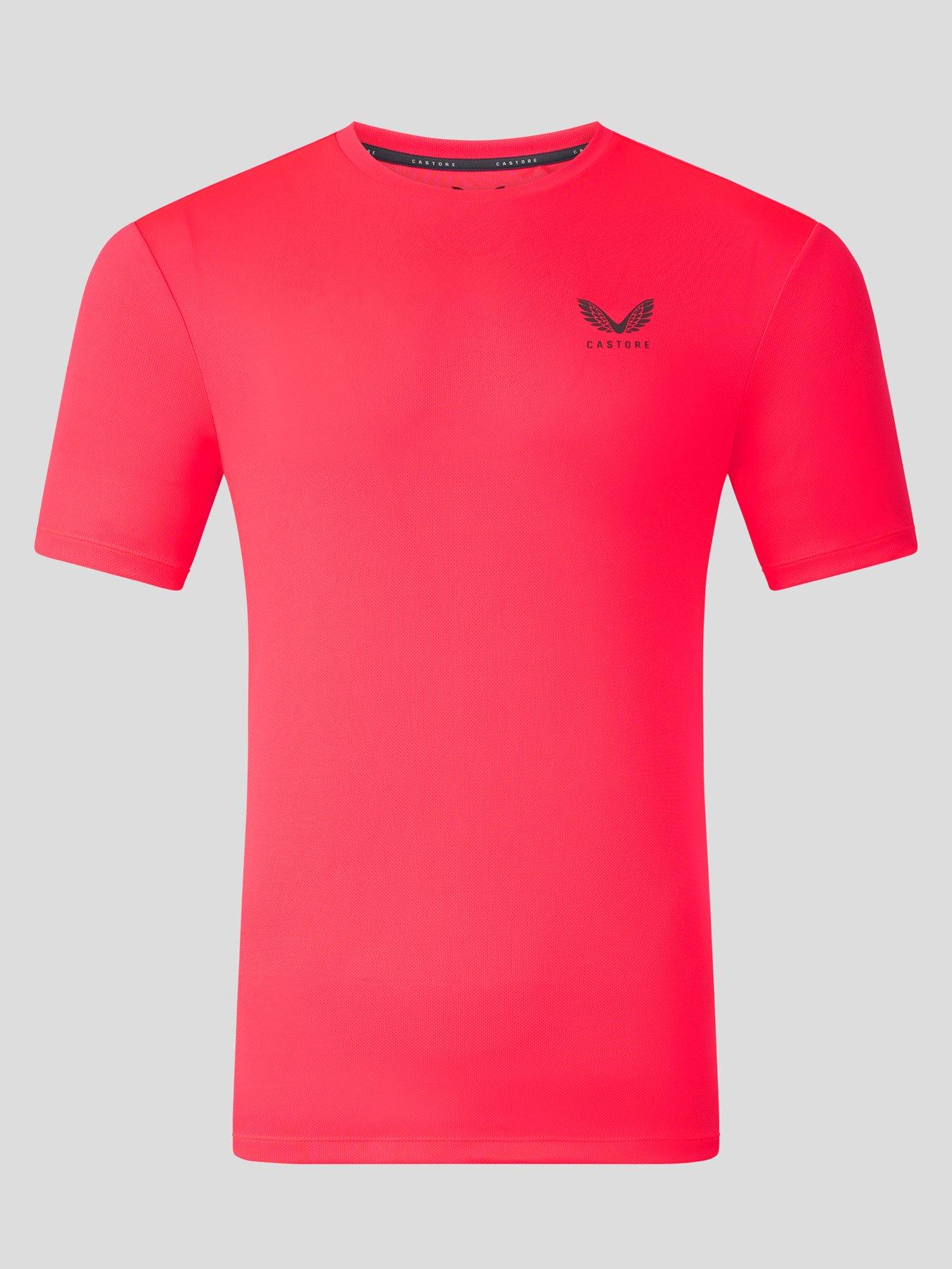 Castore Mens Training Short Sleeve T-Shirt, Pink, Size M, Men