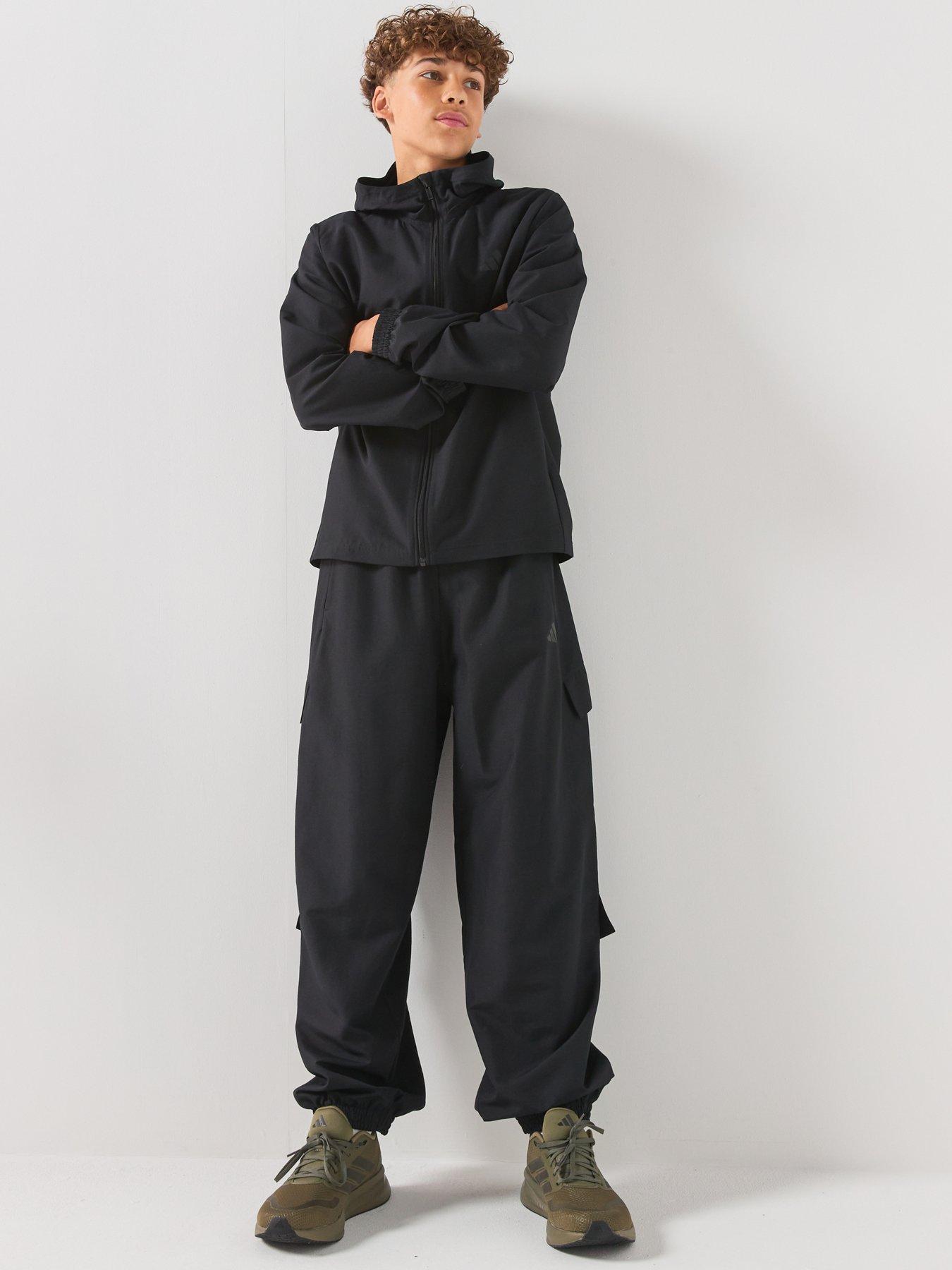 Image 5 of 6 of adidas Sportswear Boys Woven Utility Jogger Tracksuit - Black