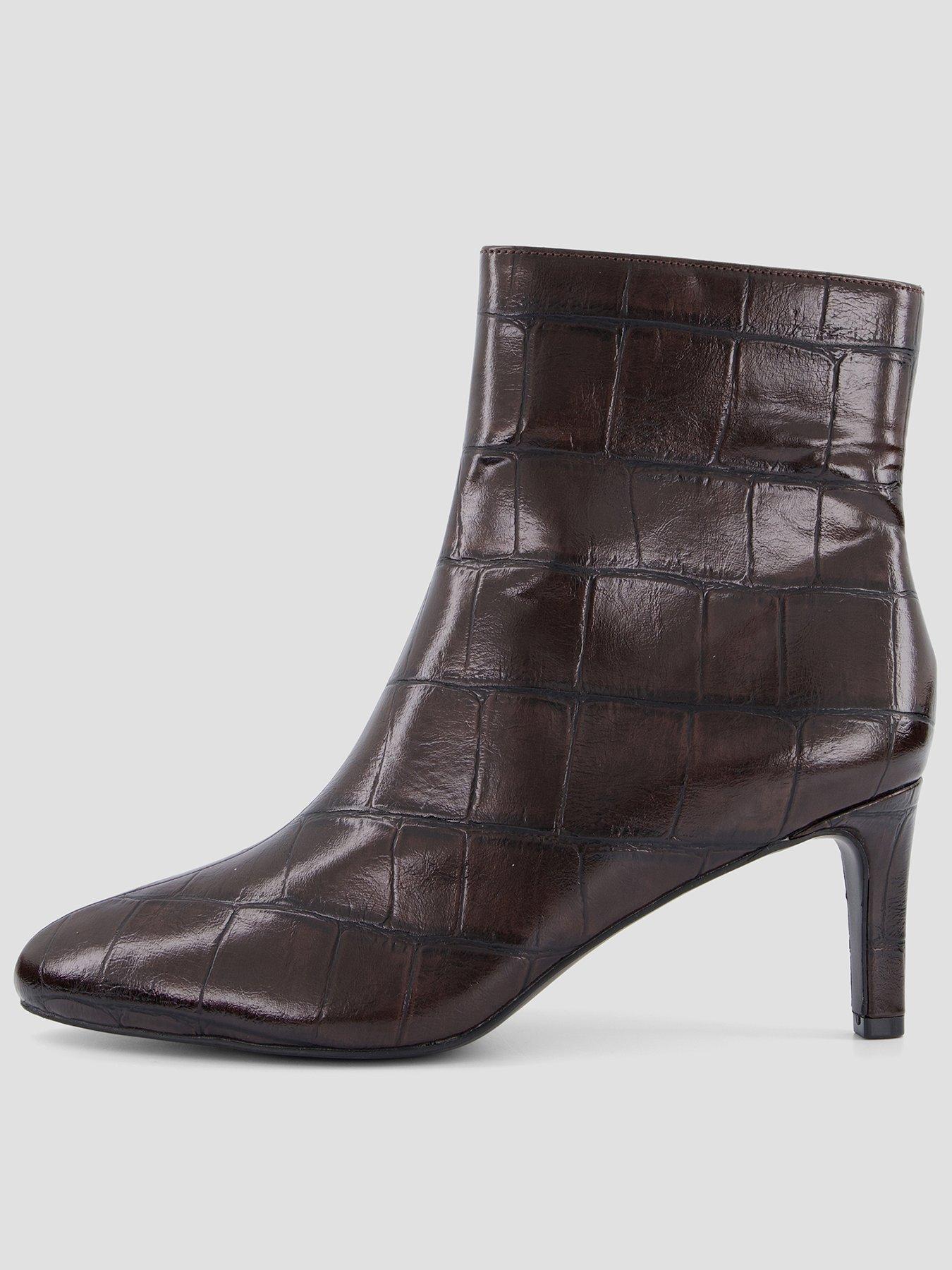 Image 1 of 7 of The Very Collection Womens Heeled Shoe Boots - Brown