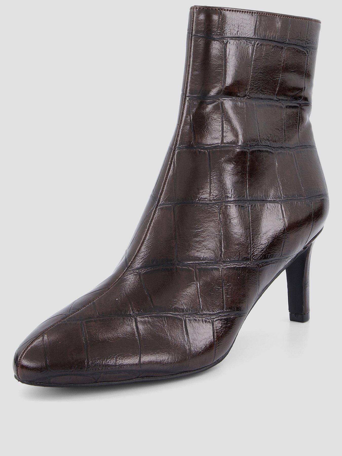 Image 2 of 7 of The Very Collection Womens Heeled Shoe Boots - Brown