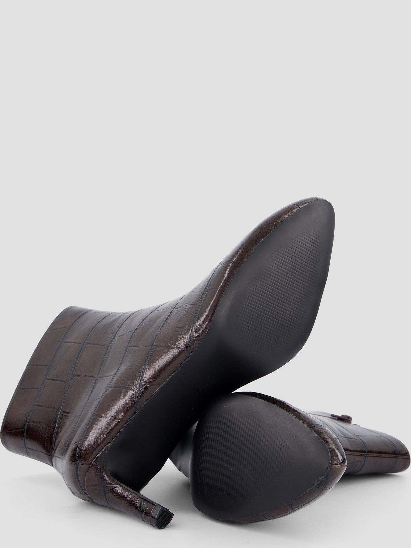 Image 4 of 7 of The Very Collection Womens Heeled Shoe Boots - Brown