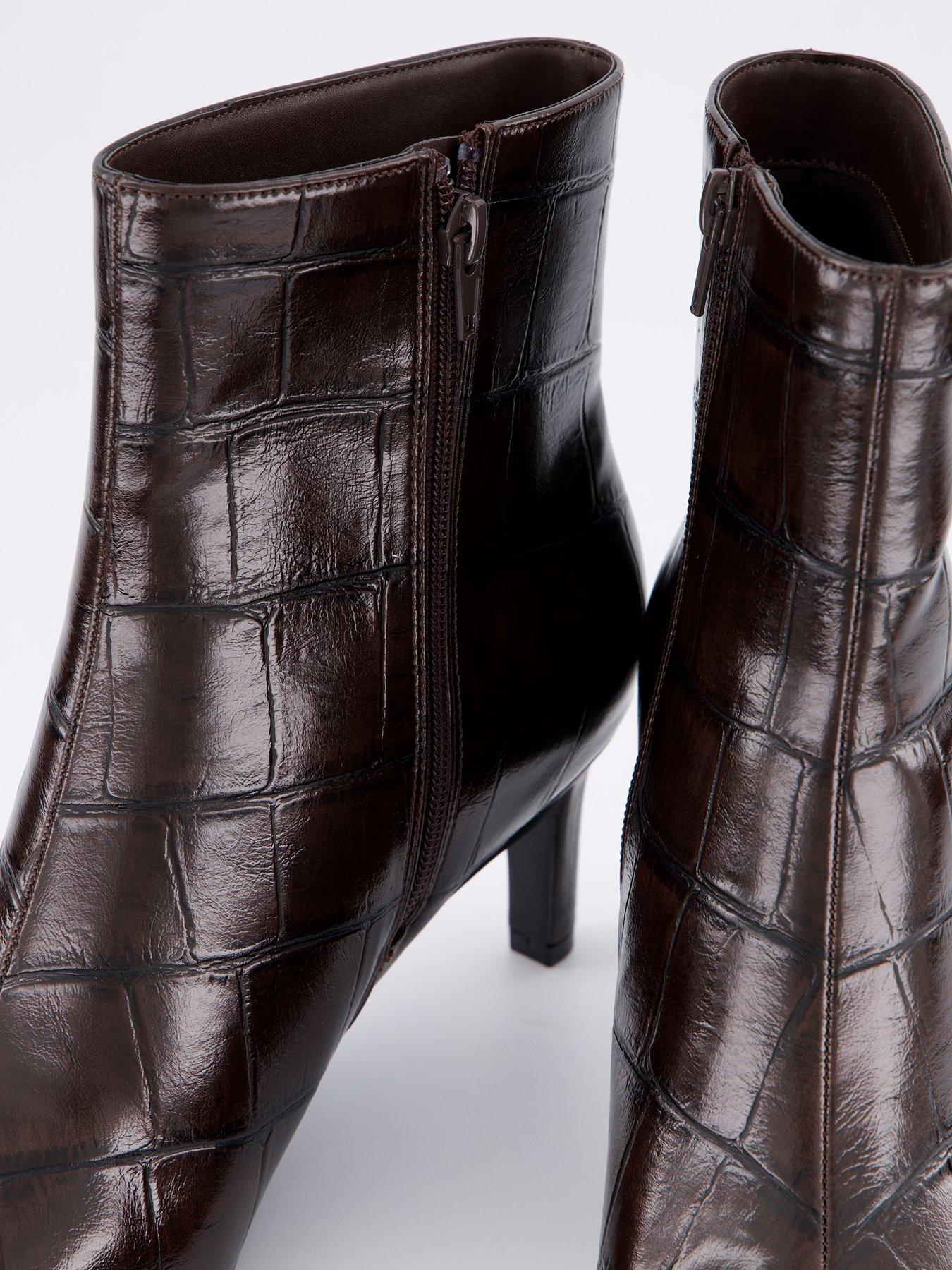 Image 5 of 7 of The Very Collection Womens Heeled Shoe Boots - Brown