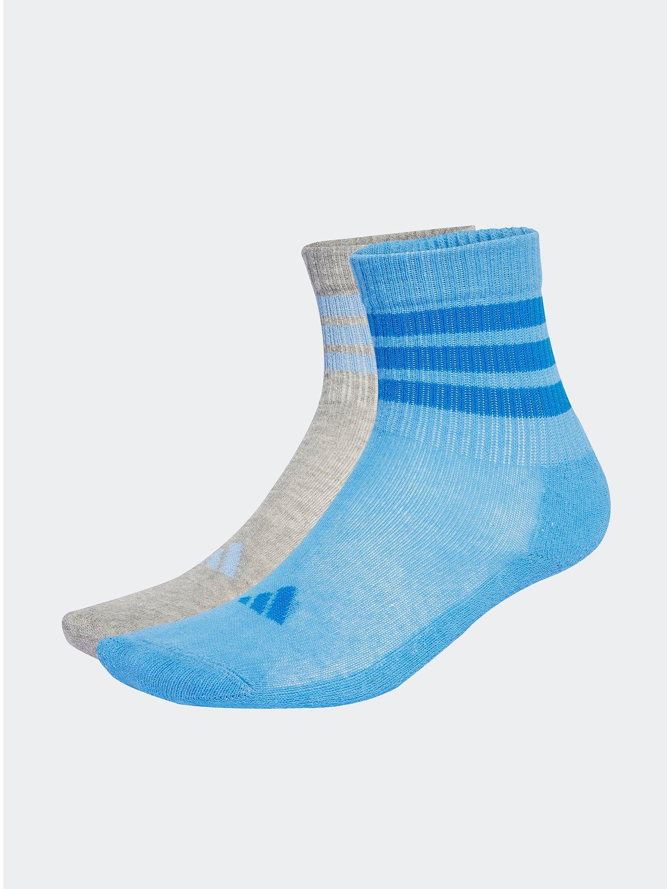 Image 1 of 4 of adidas Sportswear Kids No Slip Socks - Grey/Blue