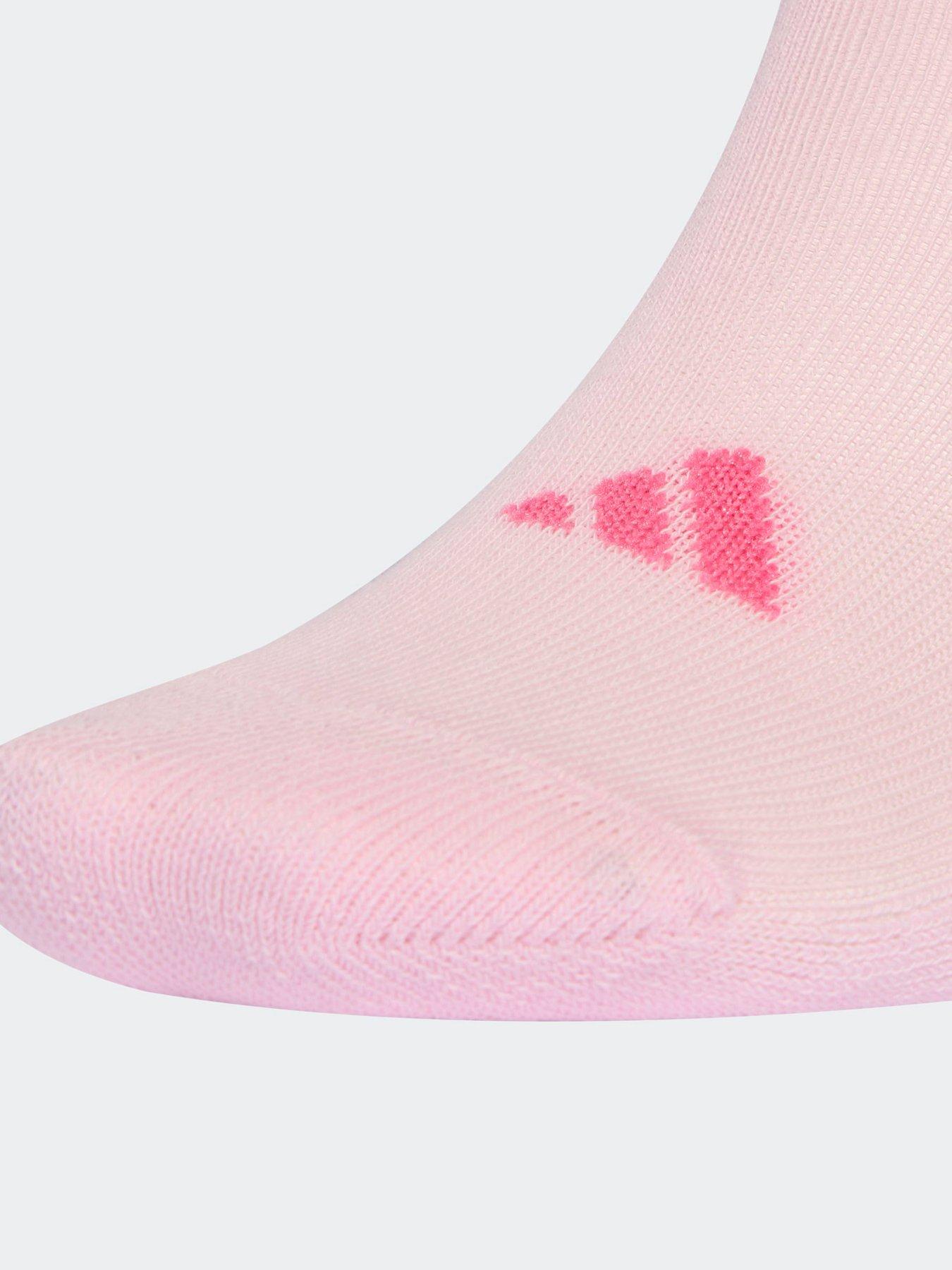 Image 3 of 4 of adidas Sportswear Kids No Slip Socks - Grey/Pink