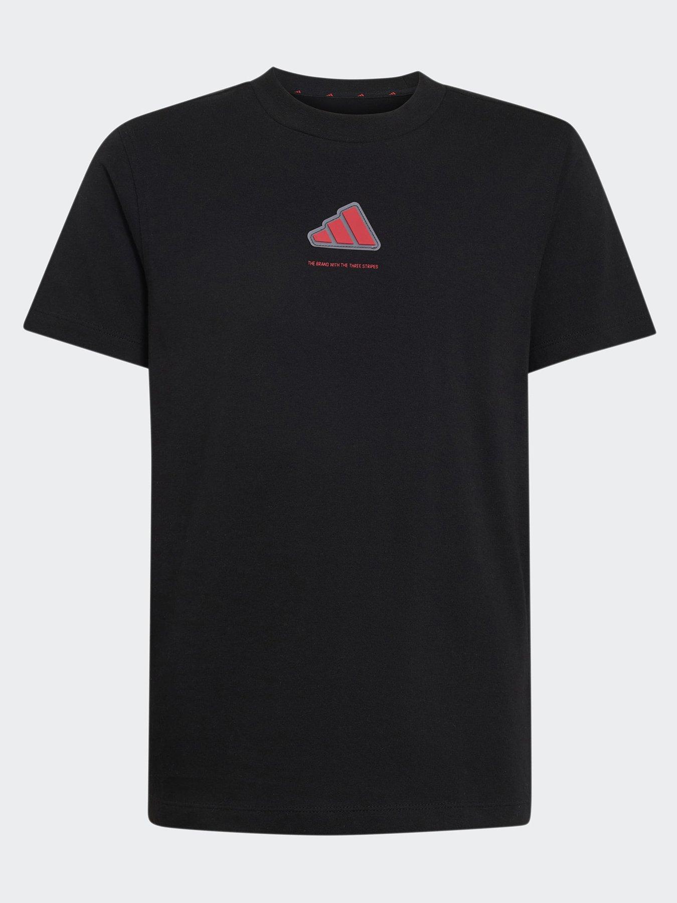 adidas Sportswear Boys Slogan T-Shirt - Black