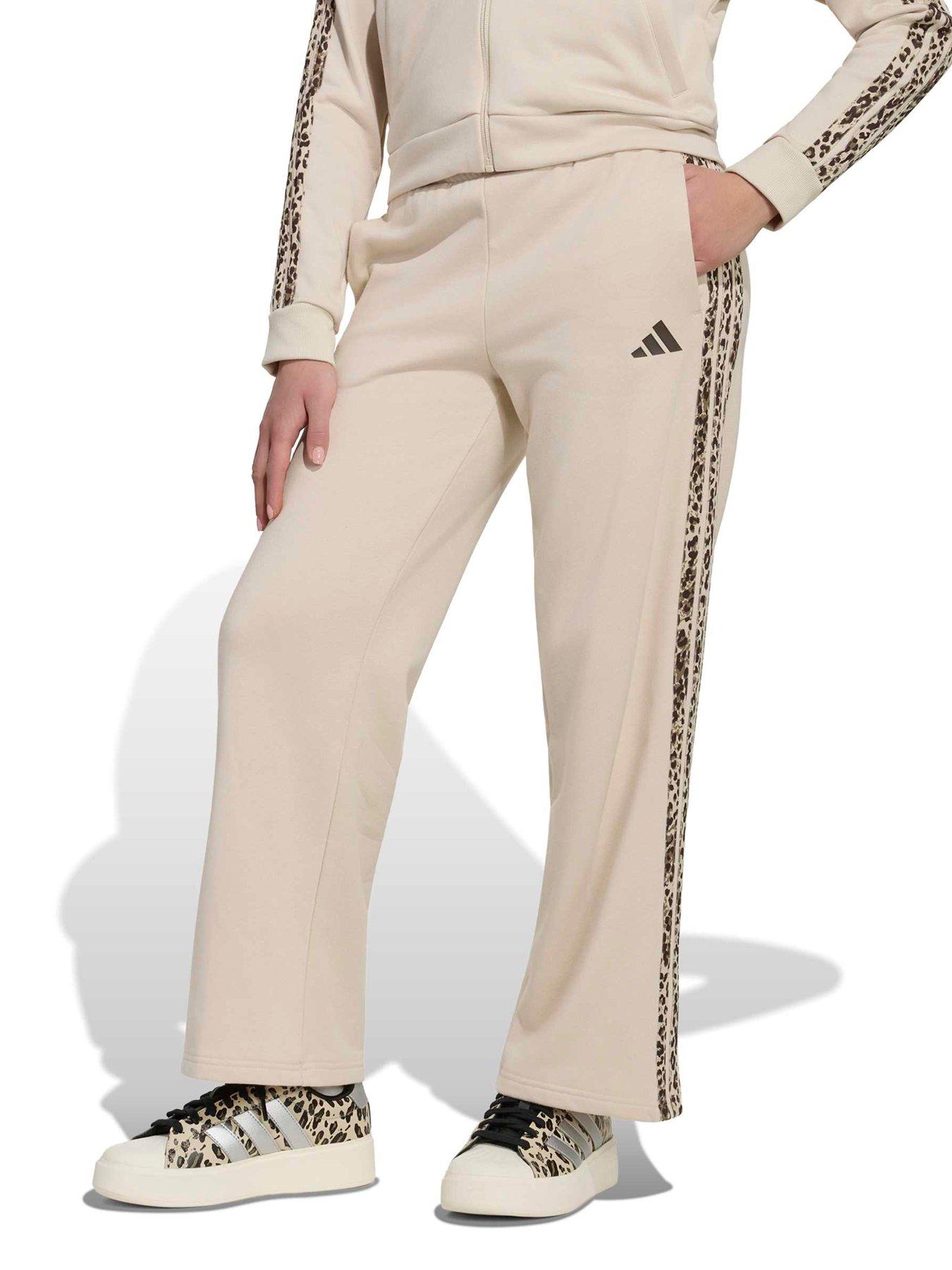 adidas Sportswear Junior 3 Stripe Jogger Pant - Beige