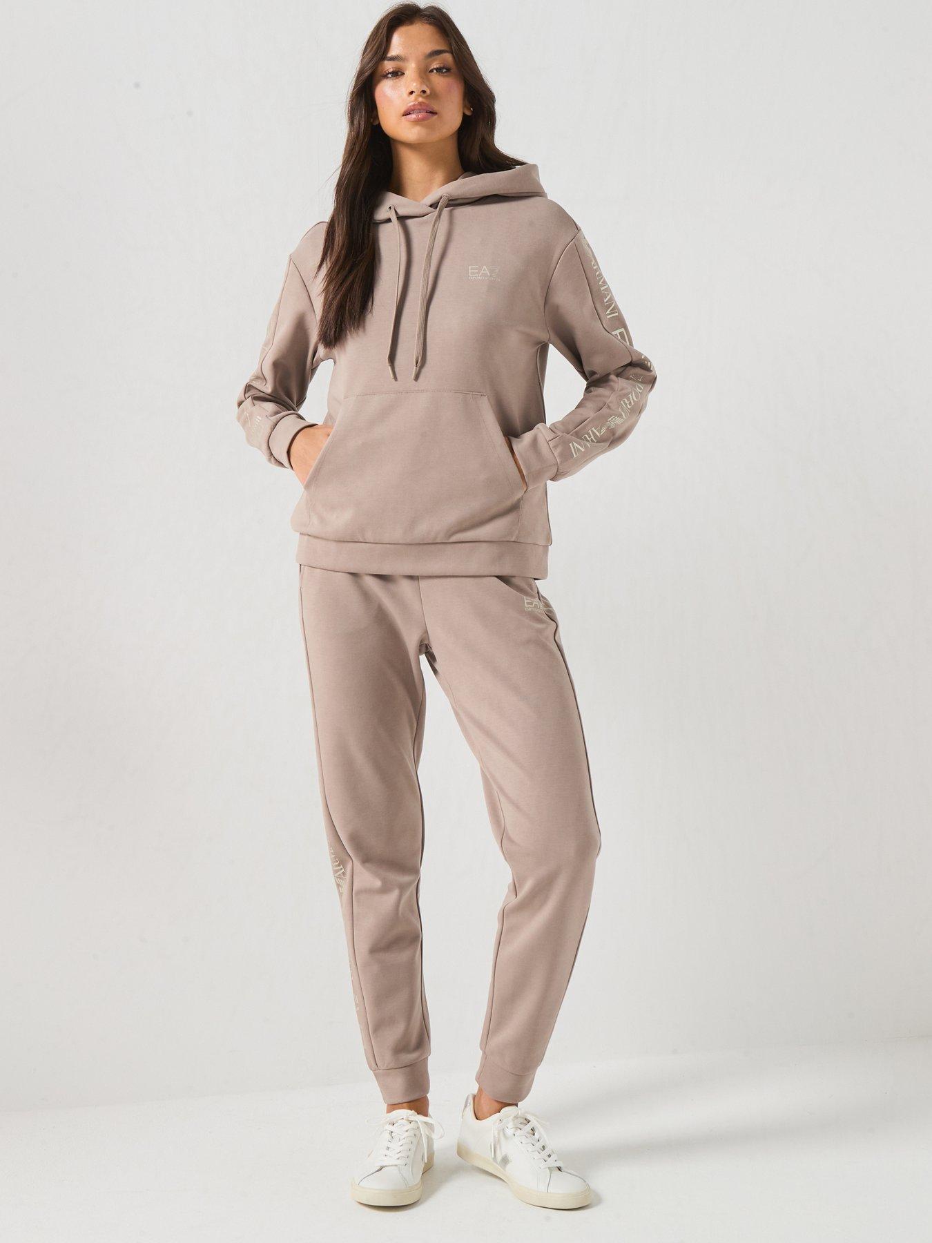 EA7 Emporio Armani Train Tracksuit With Logo, Grey, Size Xxl, Women