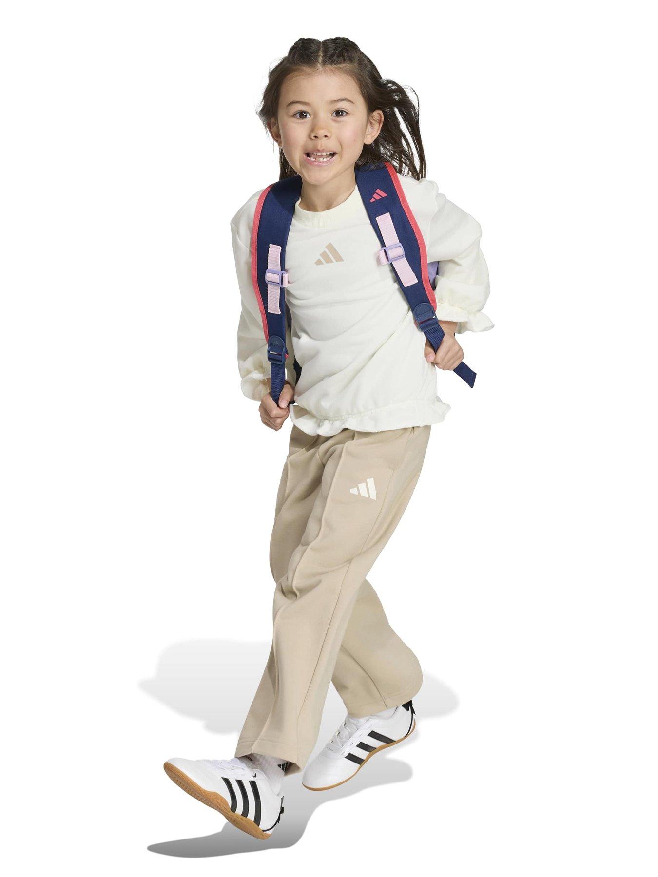 Image 3 of 5 of adidas Sportswear Girls Tracksuit - Cream/beige