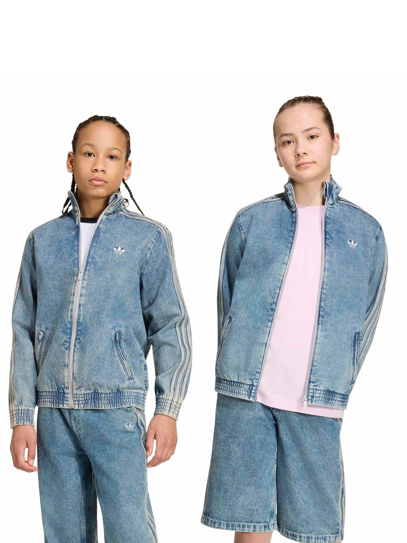 Adidas Originals Firebird Denim Jacket Blue Denim Size 9 - La Redoute - Image 4