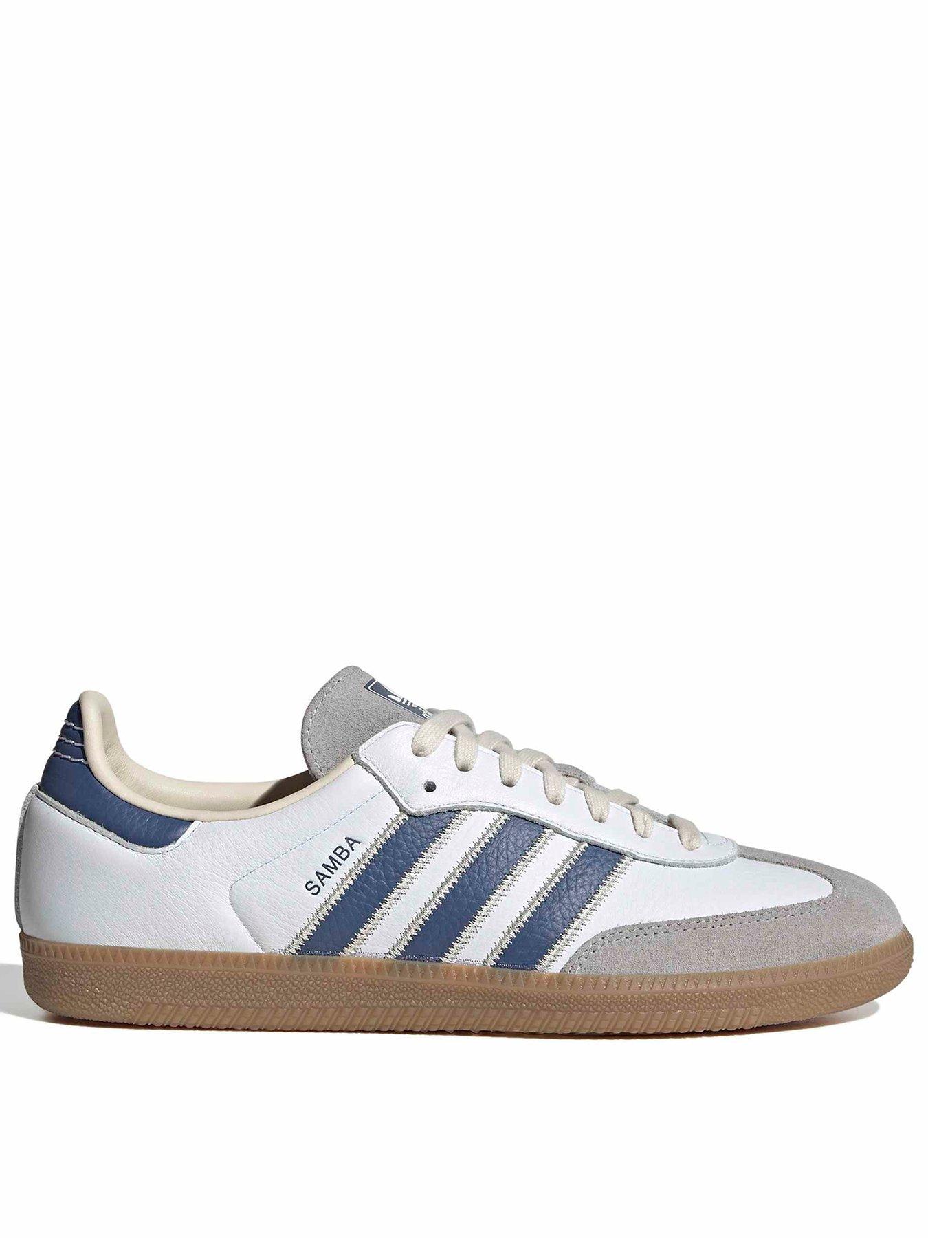Image 1 of 7 of adidas Originals Unisex Samba OG Trainers &nbsp;- White/Blue