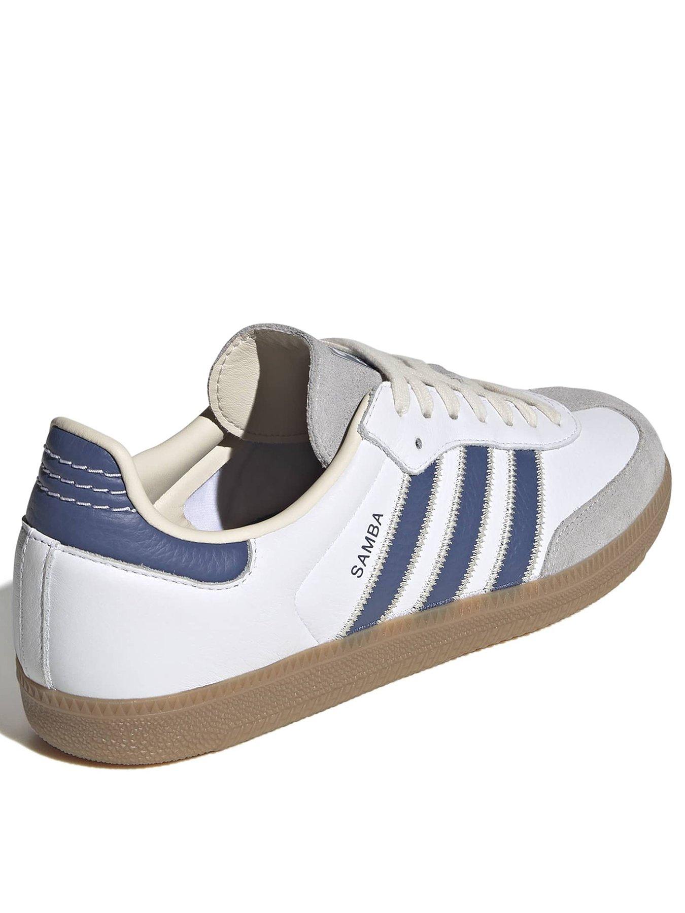 Image 3 of 7 of adidas Originals Unisex Samba OG Trainers &nbsp;- White/Blue
