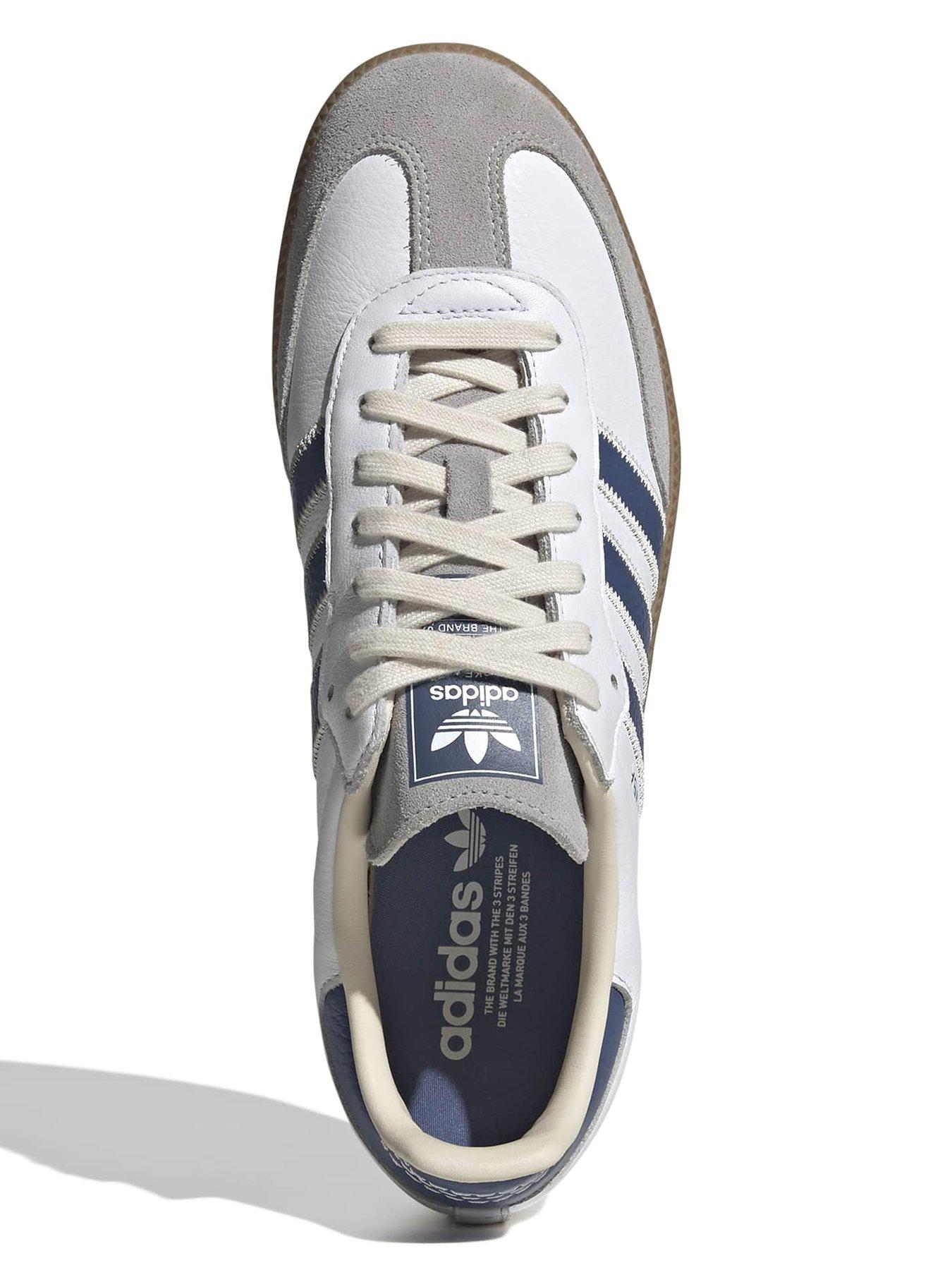 Image 4 of 7 of adidas Originals Unisex Samba OG Trainers &nbsp;- White/Blue