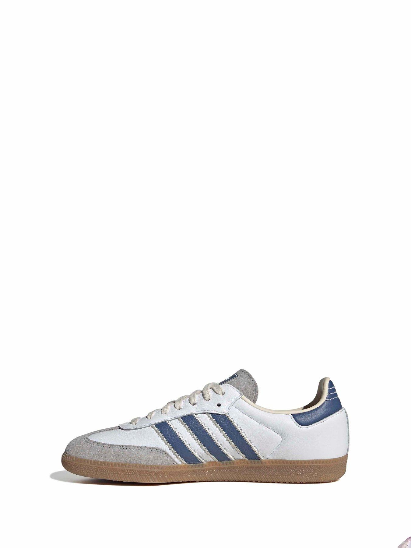 Image 6 of 7 of adidas Originals Unisex Samba OG Trainers &nbsp;- White/Blue